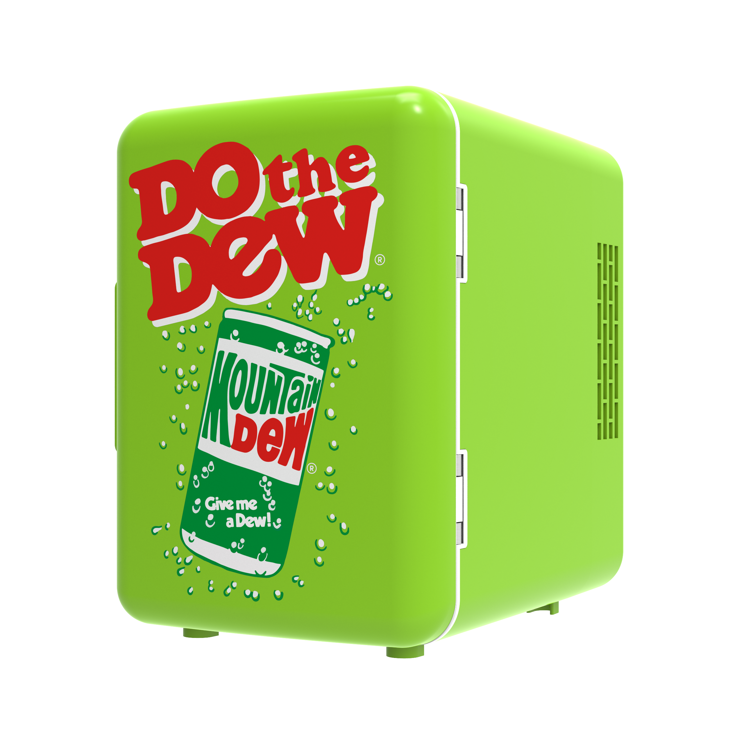 Mountain Dew Green Compact Personal Mini Fridge Cooler