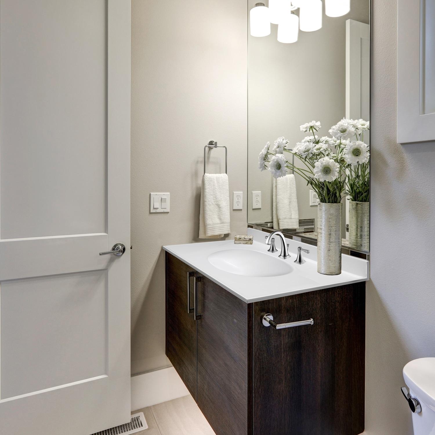 Cultured Marble Vanity Top with Backsplash