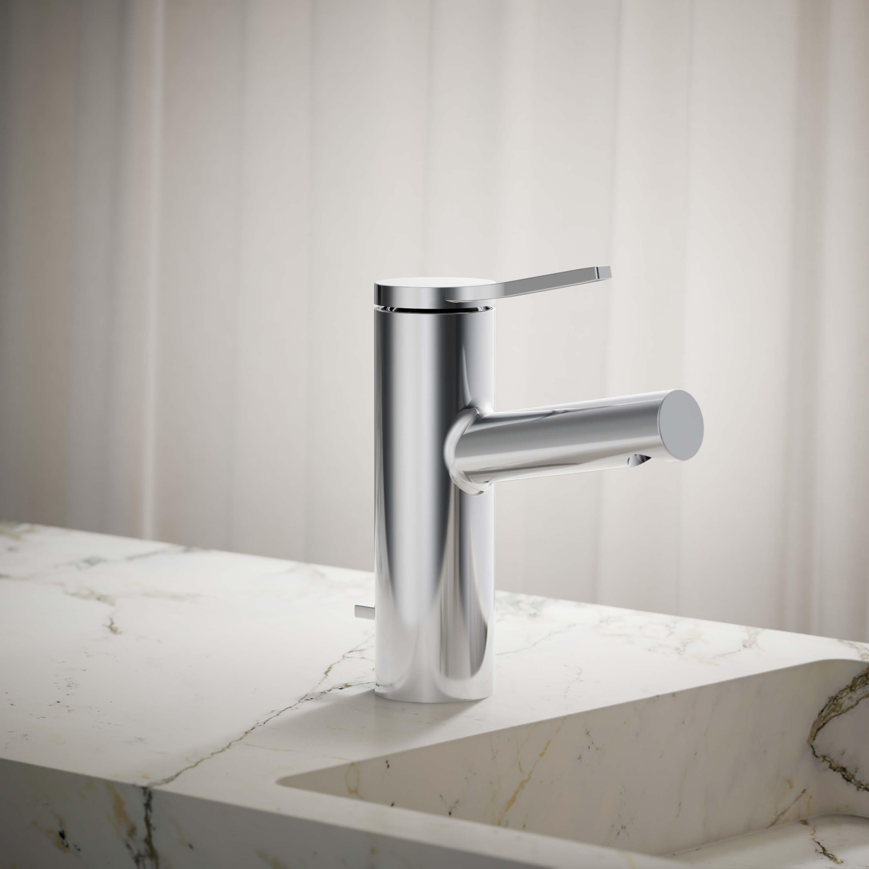 Kohler Elate Single-Handle Bathroom Faucet with Pop-Up Drain Assembly, One Hole Bathroom Sink Faucet, 1.2 gpm