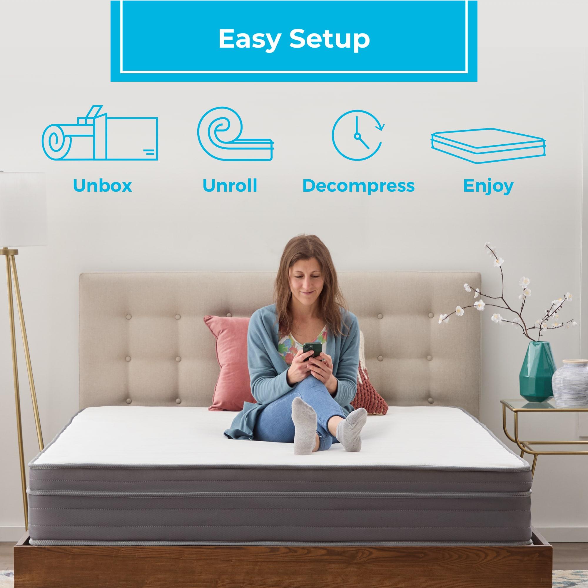 Linenspa Essentials Linenspa Essentials 10 In. Medium Gel Memory Foam Hybrid Mattress
