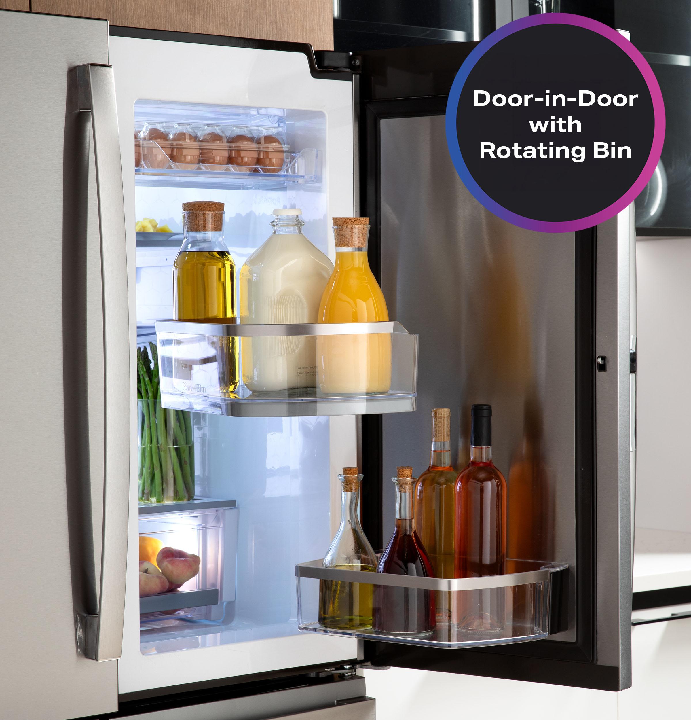 GE Profile™ Series Energy Star Smart 29 Cu. Ft. Fingerprint Resistant 4-Door French-Door Refrigerator