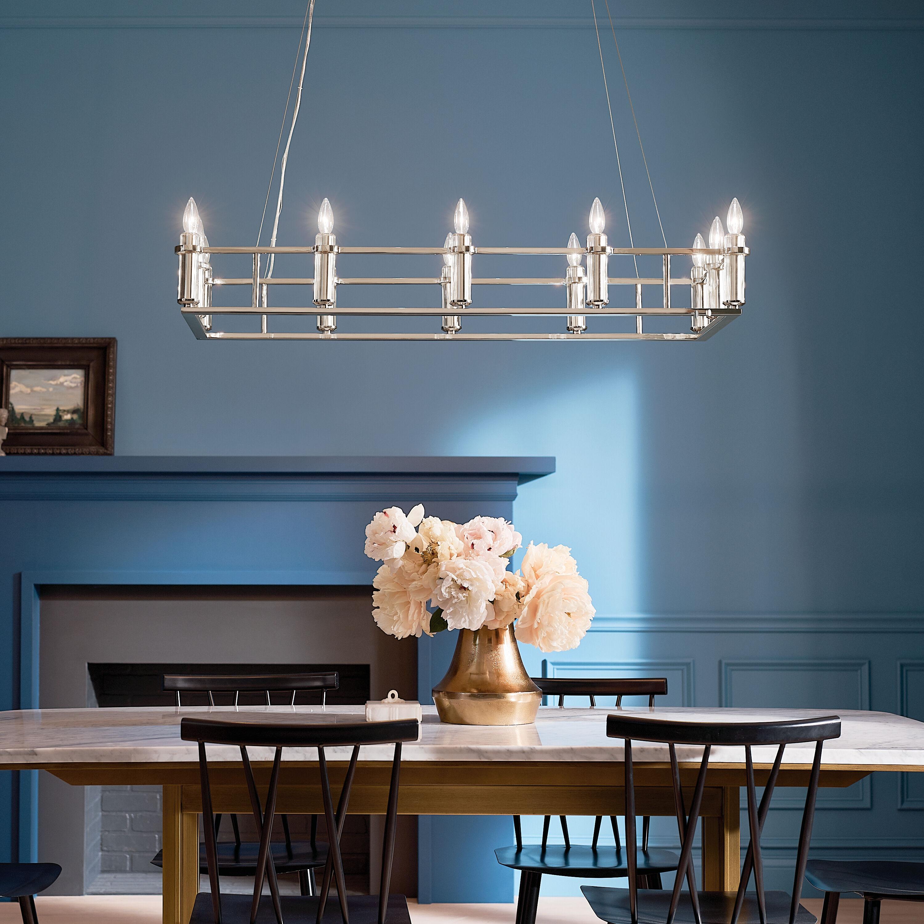 Kichler Lighting Rosalind 12 - Light Chandelier in  Polished Nickel