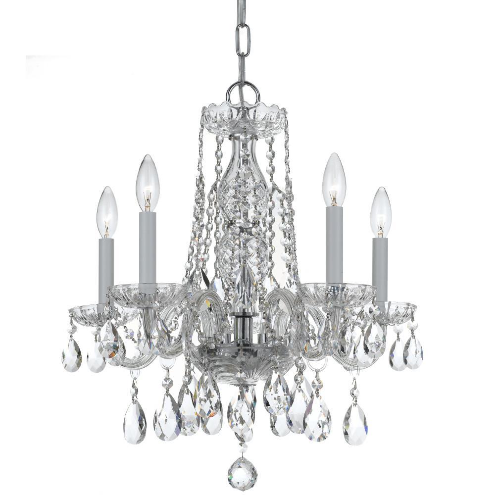 Crystorama Lighting - Five Light Mini Chandelier - Mini Chandelier - Crystal -