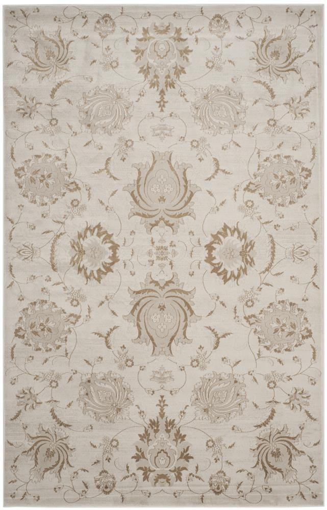 Vintage VTG579 Power Loomed Indoor Area Rug - Cream/Camel - 5'1"x7'7" - Safavieh