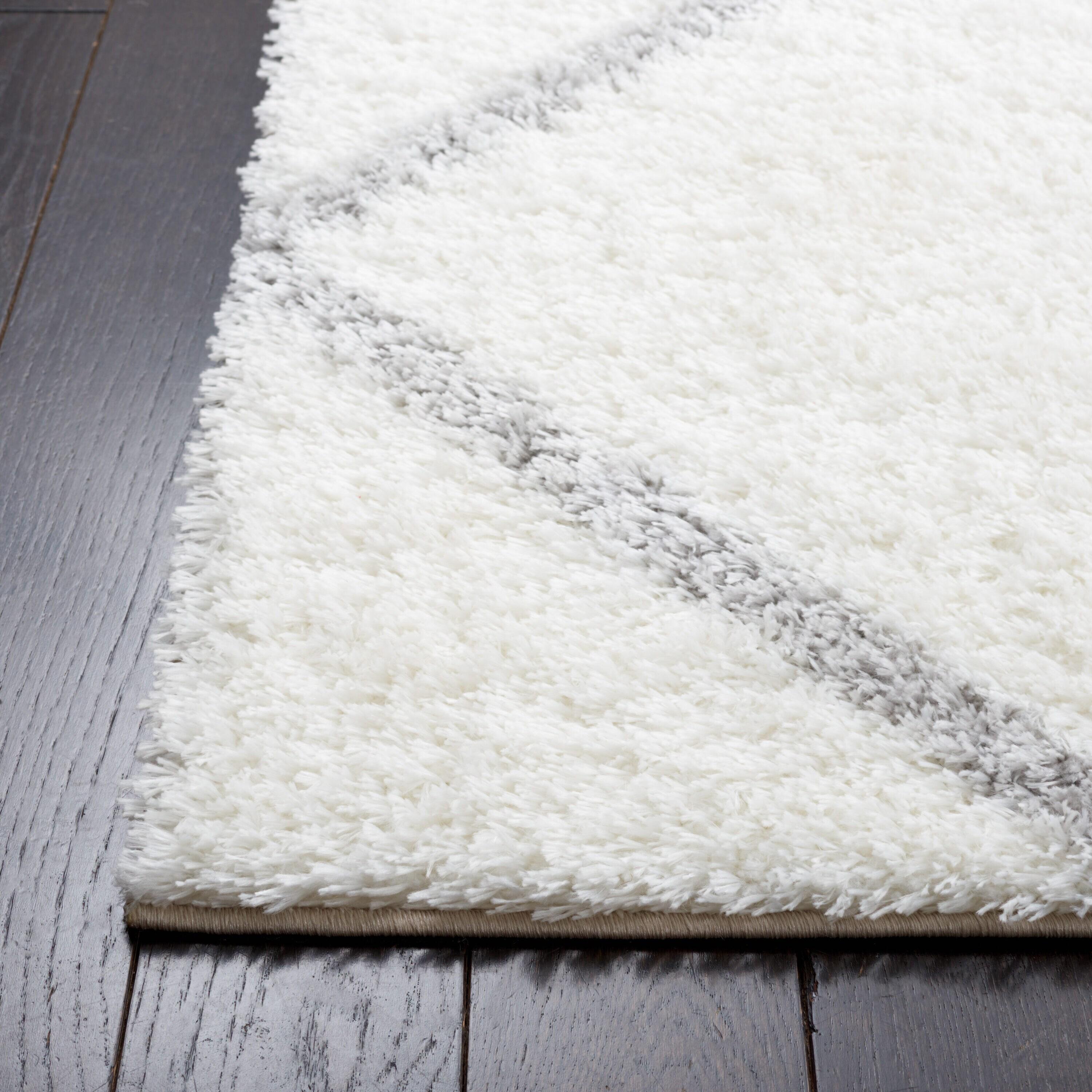 Latitude Run® Tahoe Shag Performance Geometric Rug