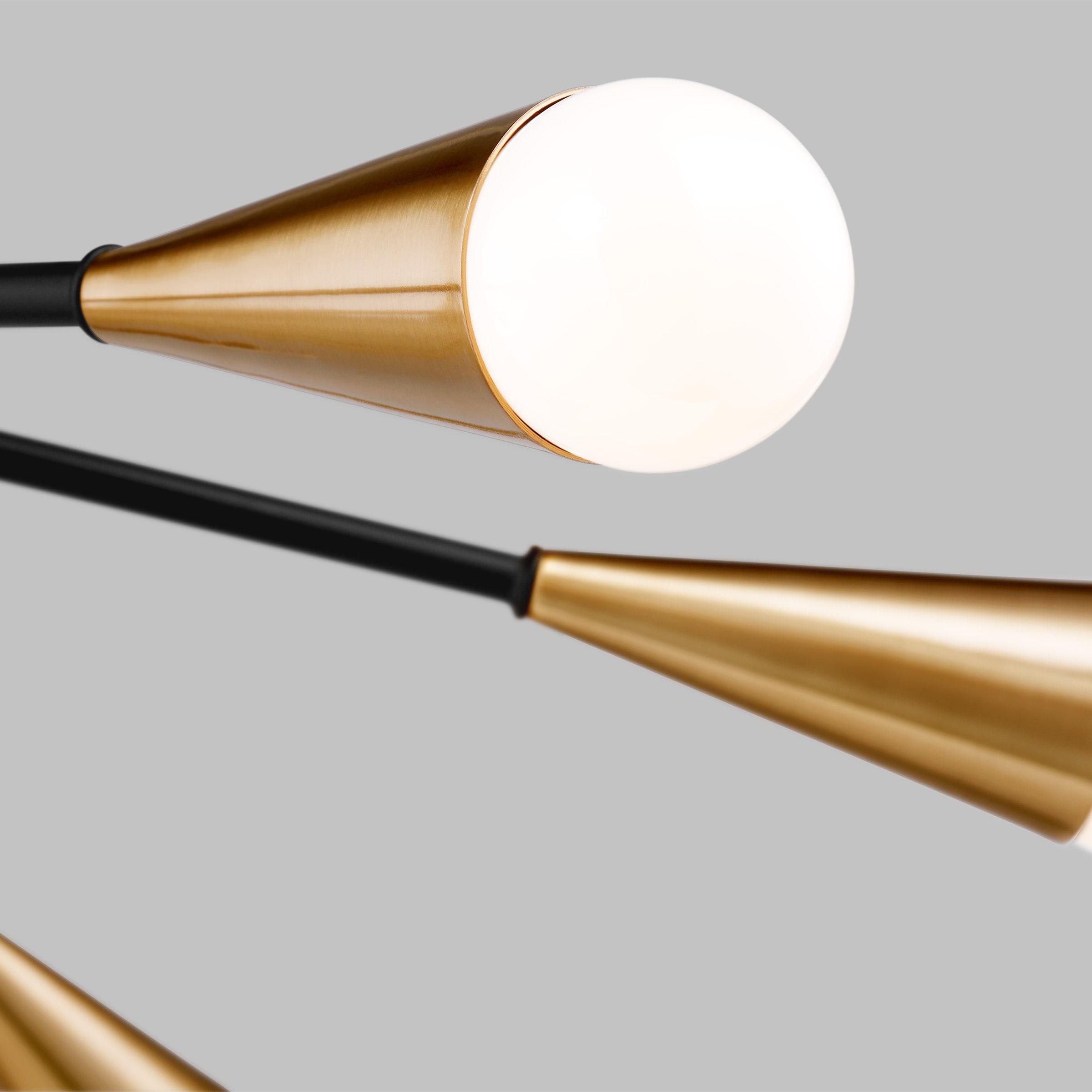 Andrea 6 Light Metal Semi Flush Mount