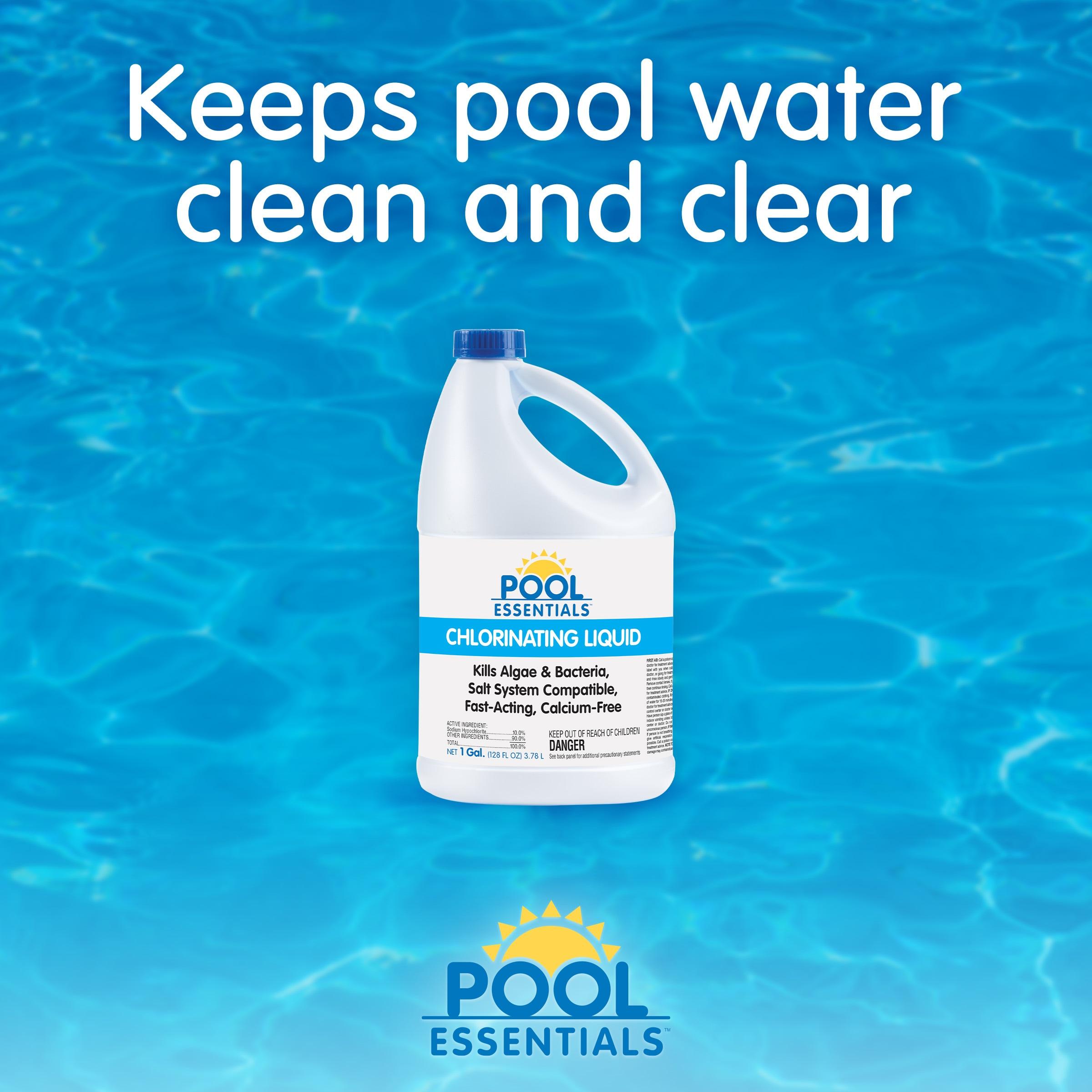 Pool Essentials Chlorinating Liquid for Swimming Pools, 1 Gallon