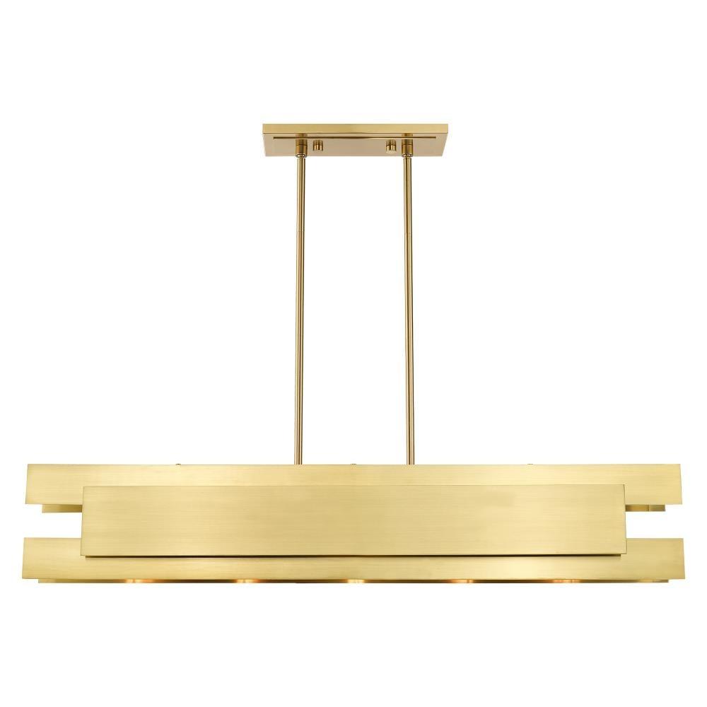Livex Lighting - Varick - 5 Light Linear Chandelier in Contemporary Style - 7