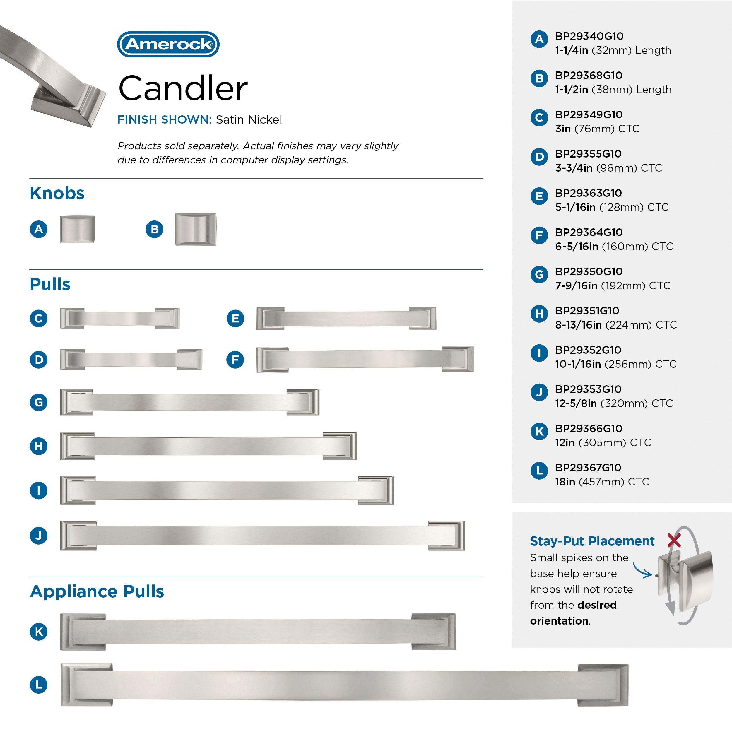 Candler Rectangle Knob Multipack
