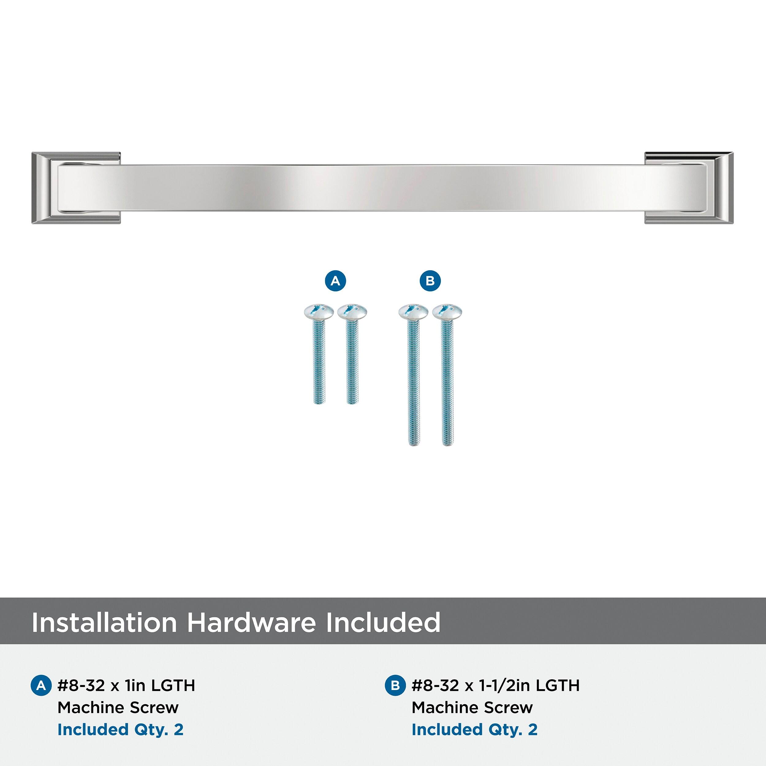 Amerock Candler 7-9/16 inch (192mm) Center-to-Center Polished Chrome Cabinet Pull