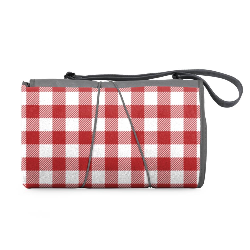 Picnic Time XL Outdoor Blanket Tote - Red/White