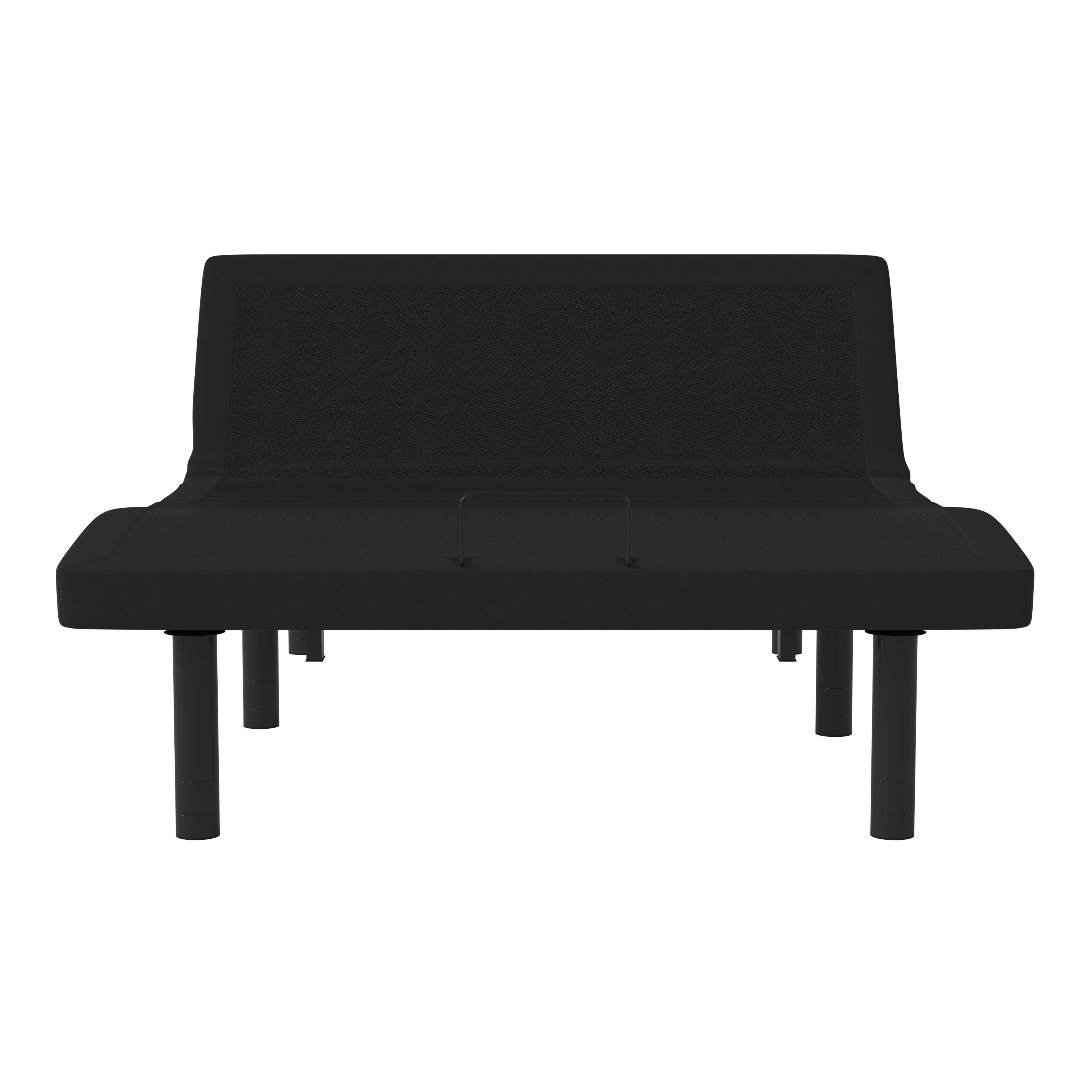 Flash Furniture Selene Motorized Adjustable Bed Frame, Black, Full