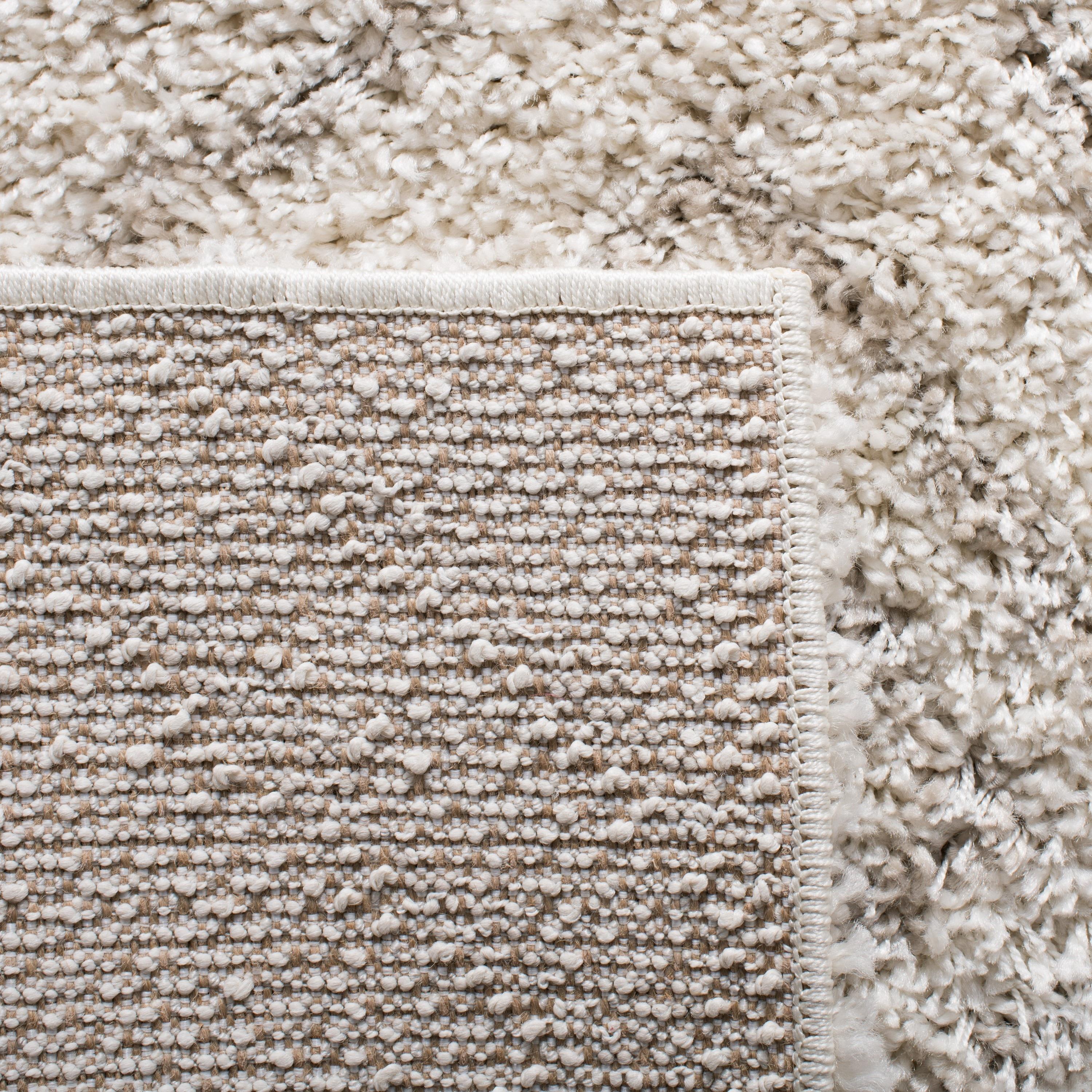 Arizona Shag ASG744 Power Loomed Indoor Area Rug - Ivory/Beige - 5'1"x7'6" - Safavieh
