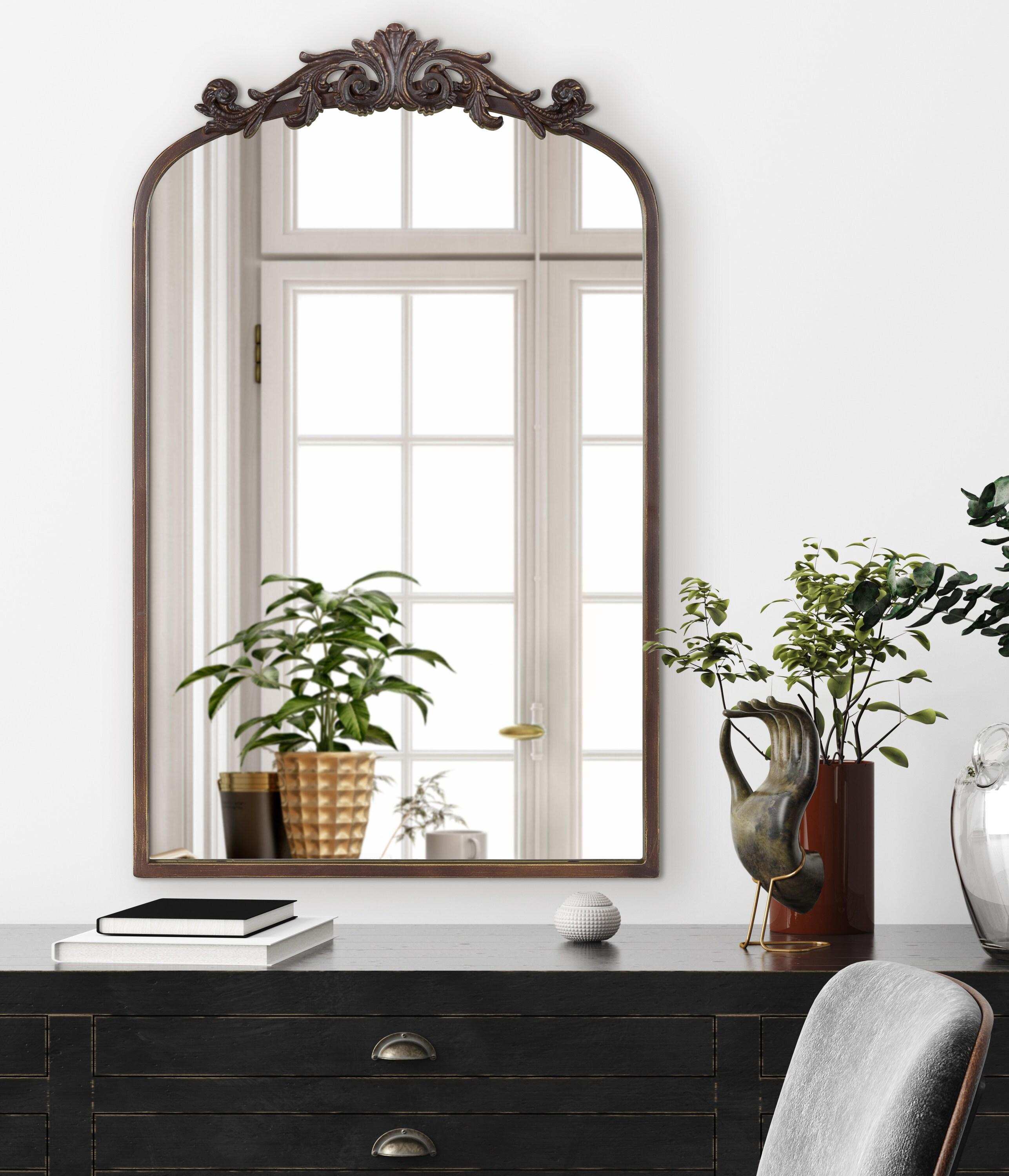 19" x 30.7" Arendahl Traditional Arch Decorative Wall Mirror Bronze - Kate & Laurel All Things Decor