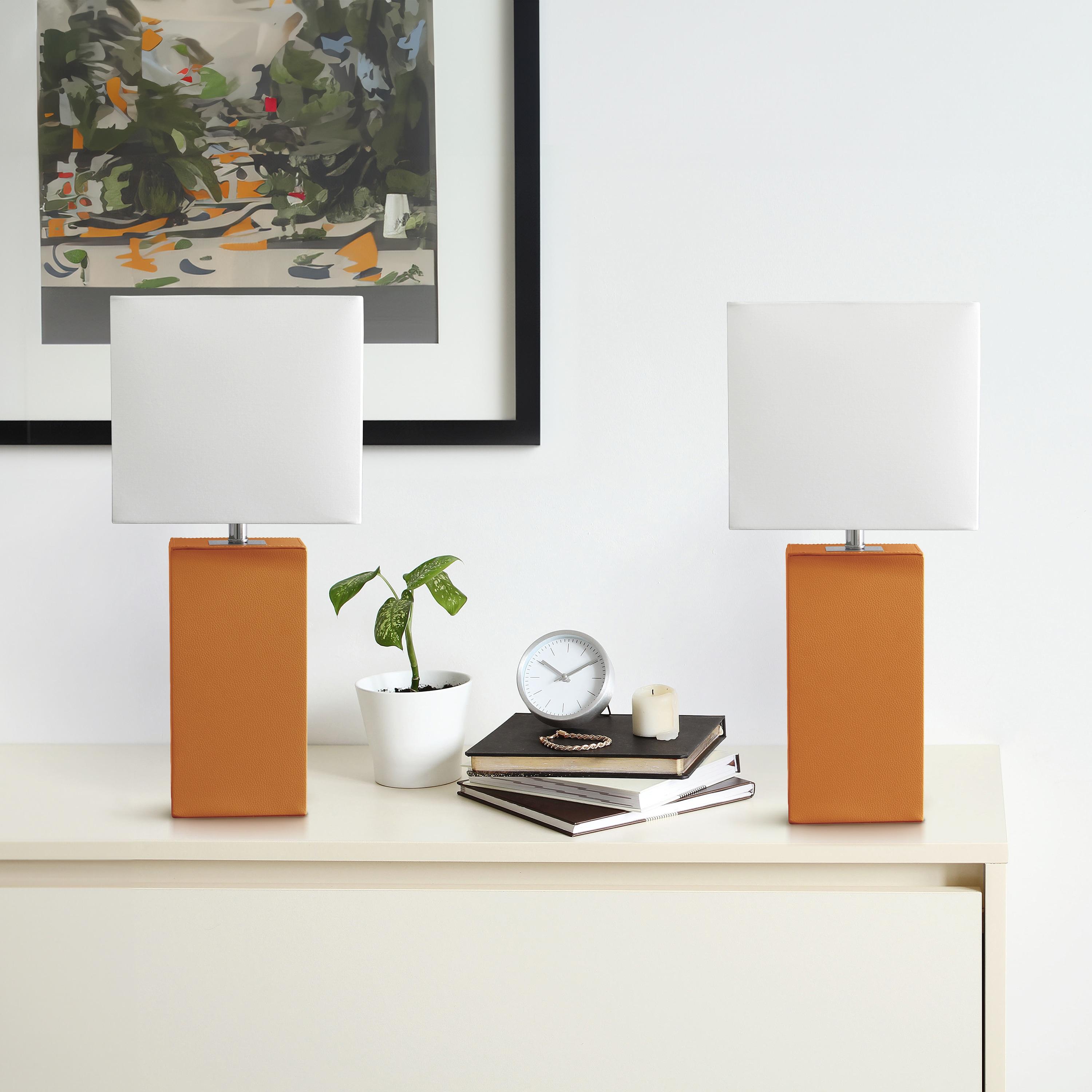 All the Rages 21" Base Table Lamp with White Rectangular Linen Shade