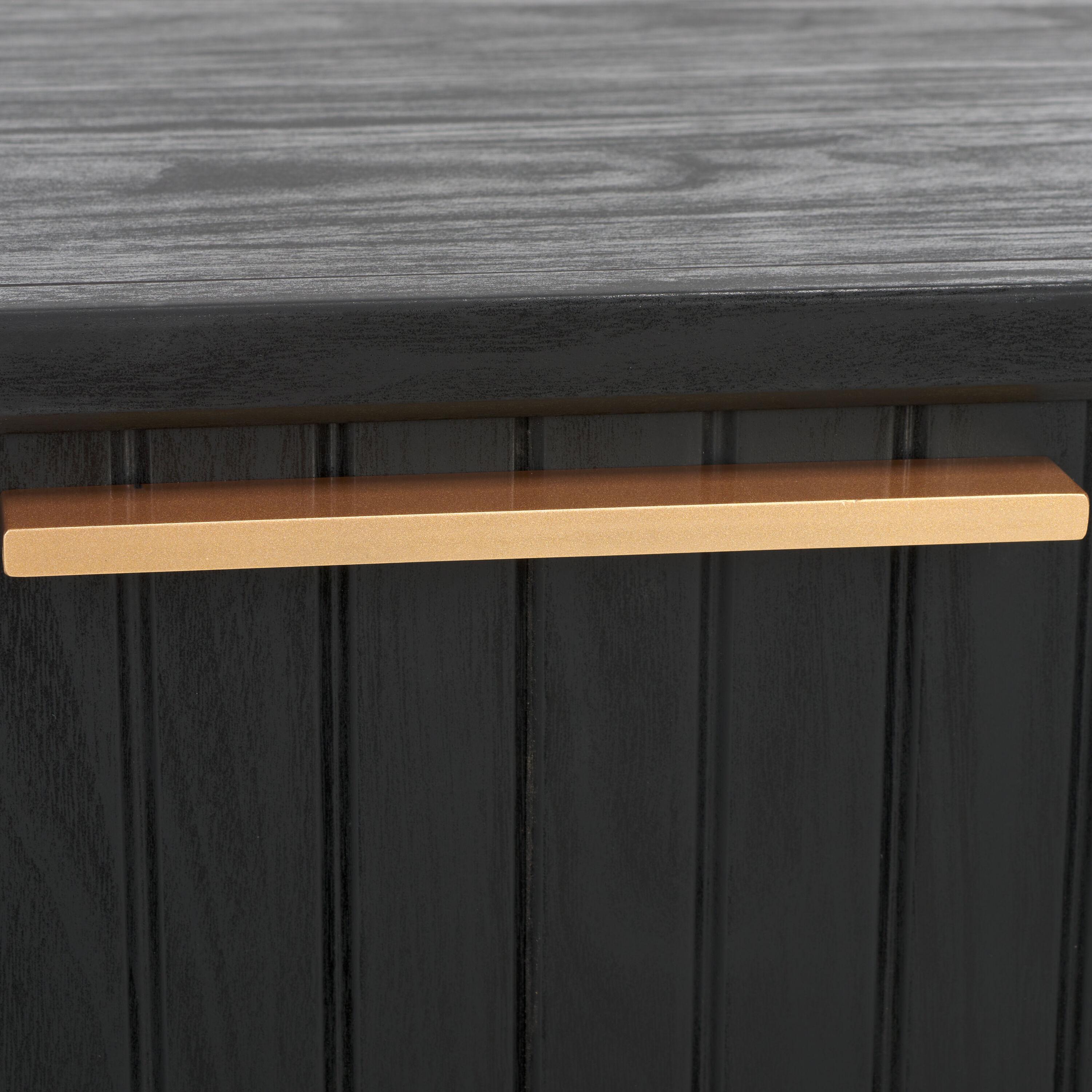 Axelle 1 Drawer Nightstand - NST9607 - Black/Black - Safavieh