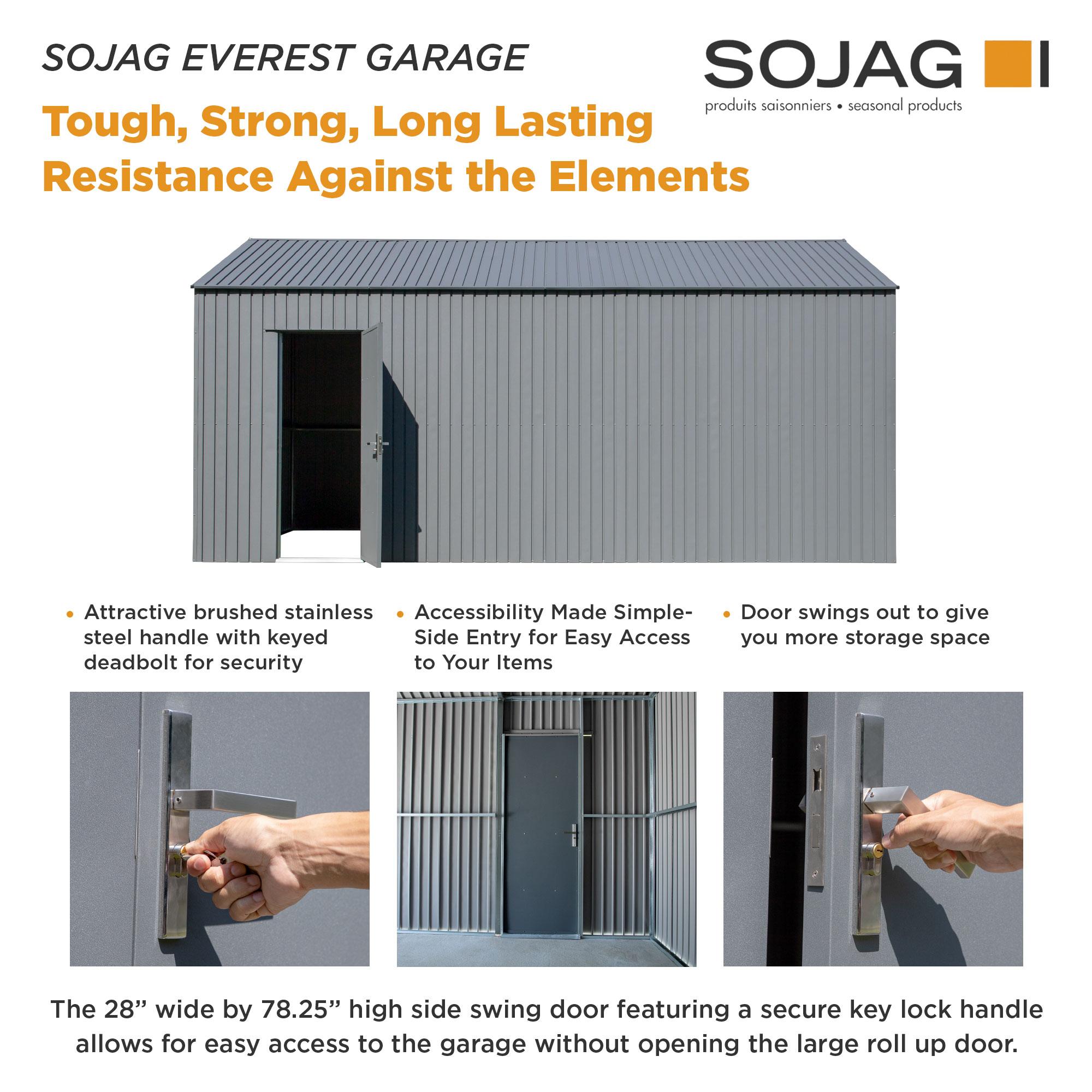 Sojag Everest Metal Garage Shed