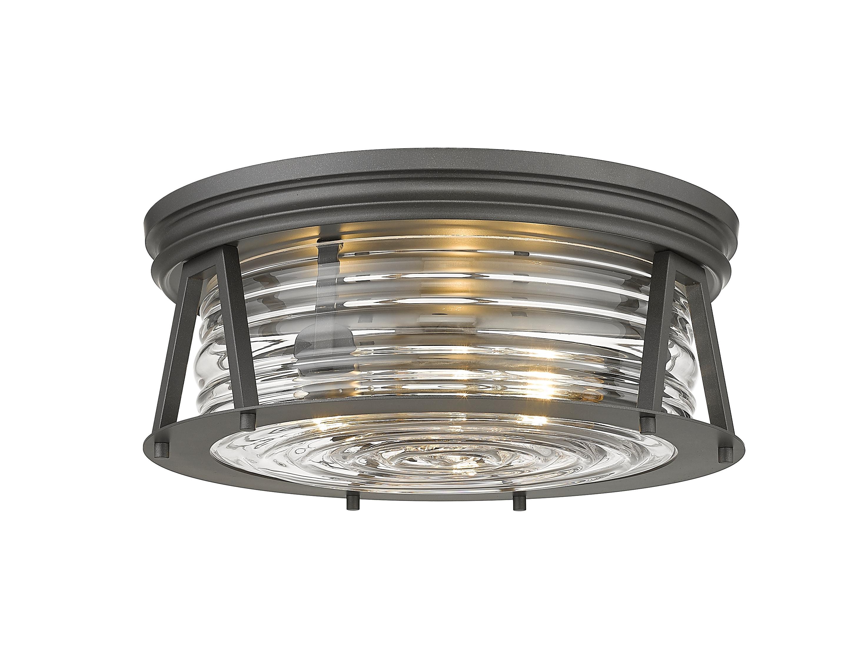 Z-Lite Cape Harbor 3 - Light Flush Mount in  Bronze