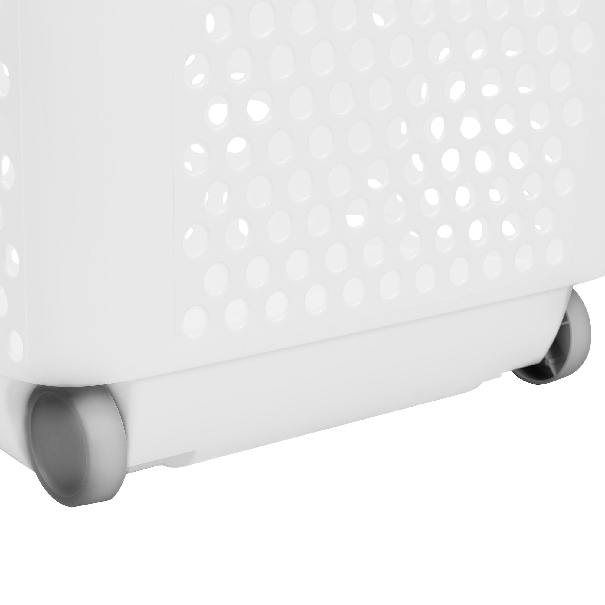 Style Selections 2-Bushel White Plastic Laundry Hamper