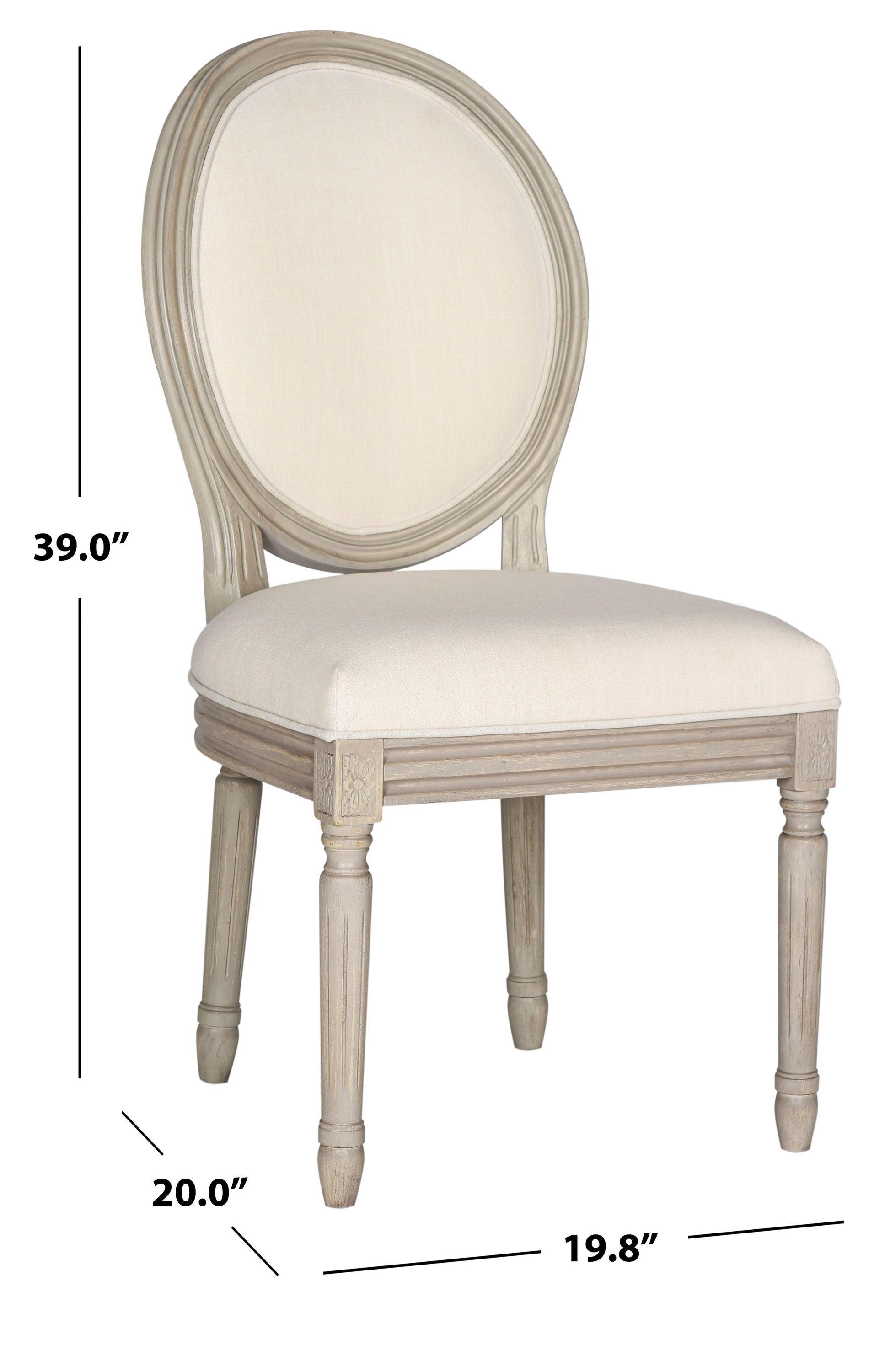 Holloway 19''H French Brasserie Oval Side Chair (Set of 2) - Beige - Safavieh.