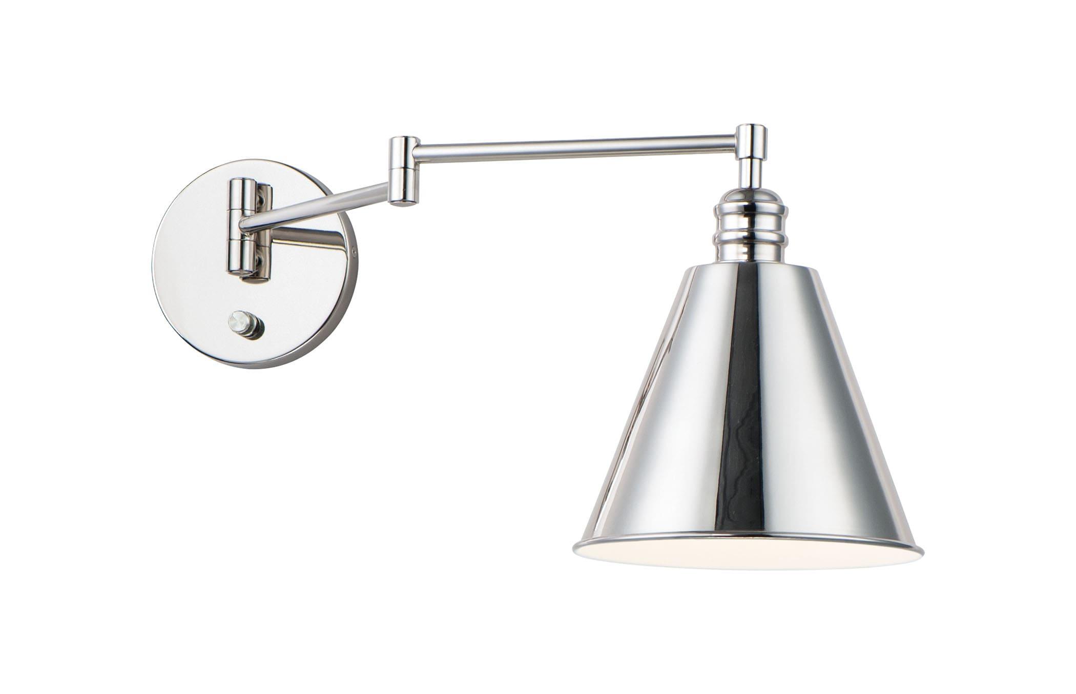 Maxim Lighting Library 1 - Light Swing Arm Lamp in  Polished Nickel