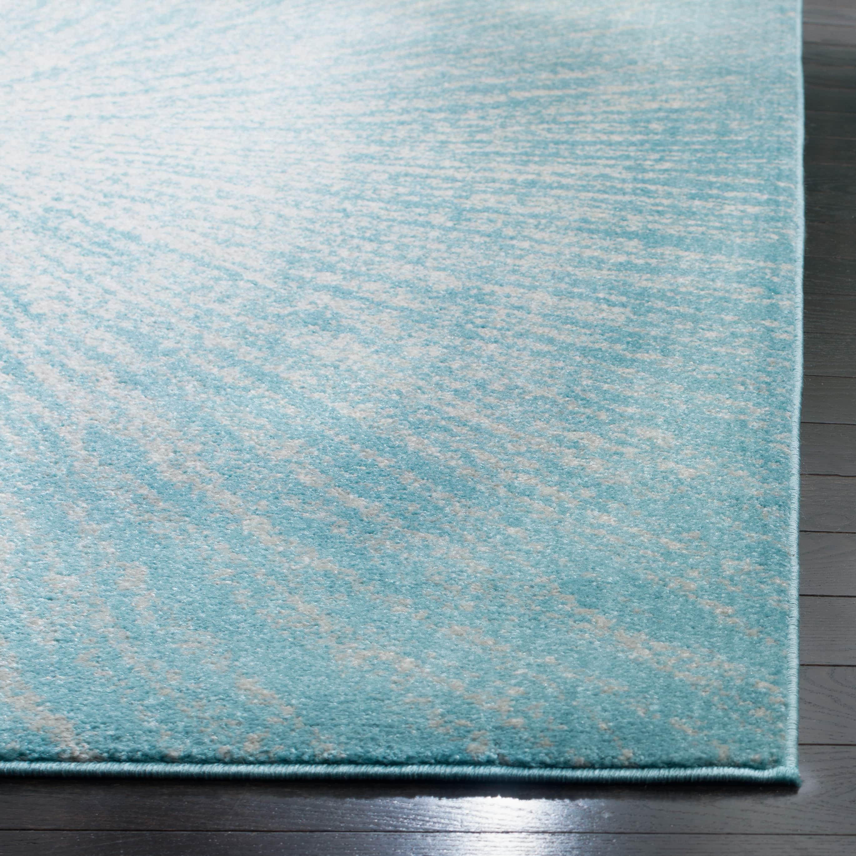 Evoke EVK228 Power Loomed Indoor Accent Rug - Aqua/Ivory - 2'2"x4' - Safavieh