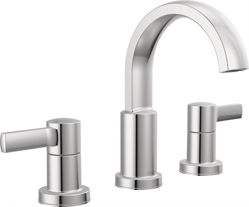 Albion Widespread Bathroom Faucet 3 Hole, 2-handle Bathroom Sink Faucet with Drain Assembly