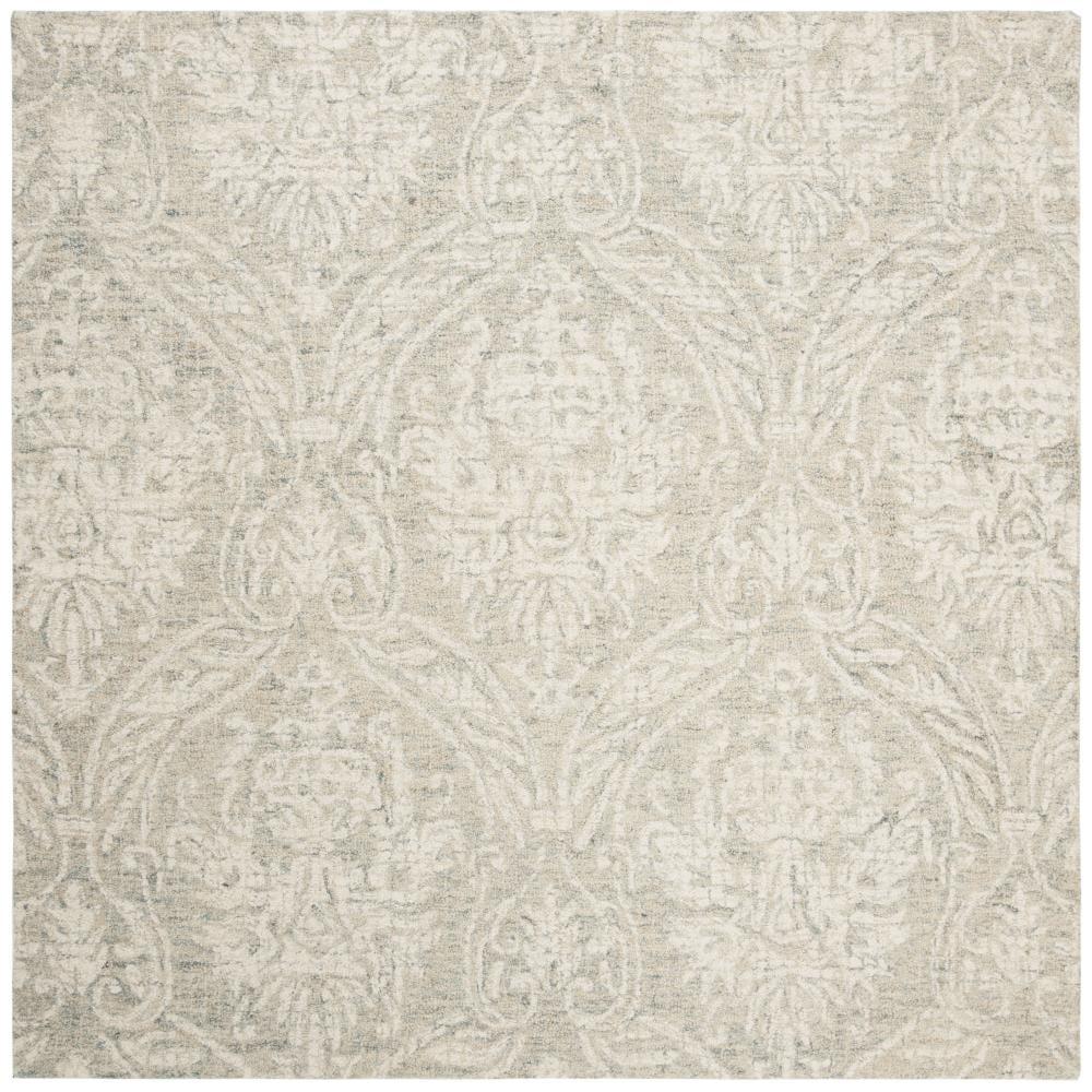 Rosemarie Abstract Handmade Tufted Wool Gray/Ivory Area Rug