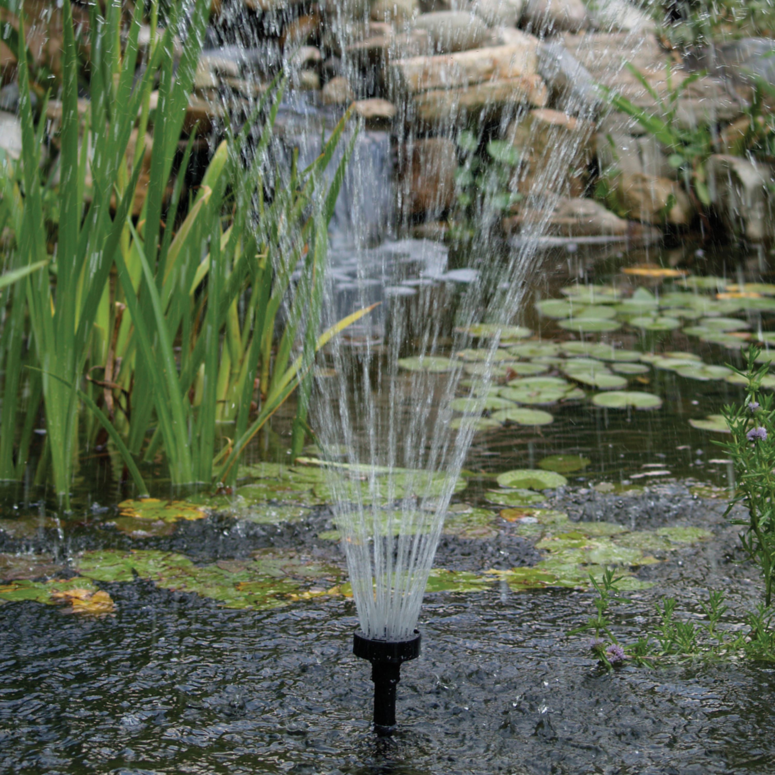 Tetra Fountain Set Pond Pump with 3 Fountain Patterns Electric Pond Pump 0.5GPH