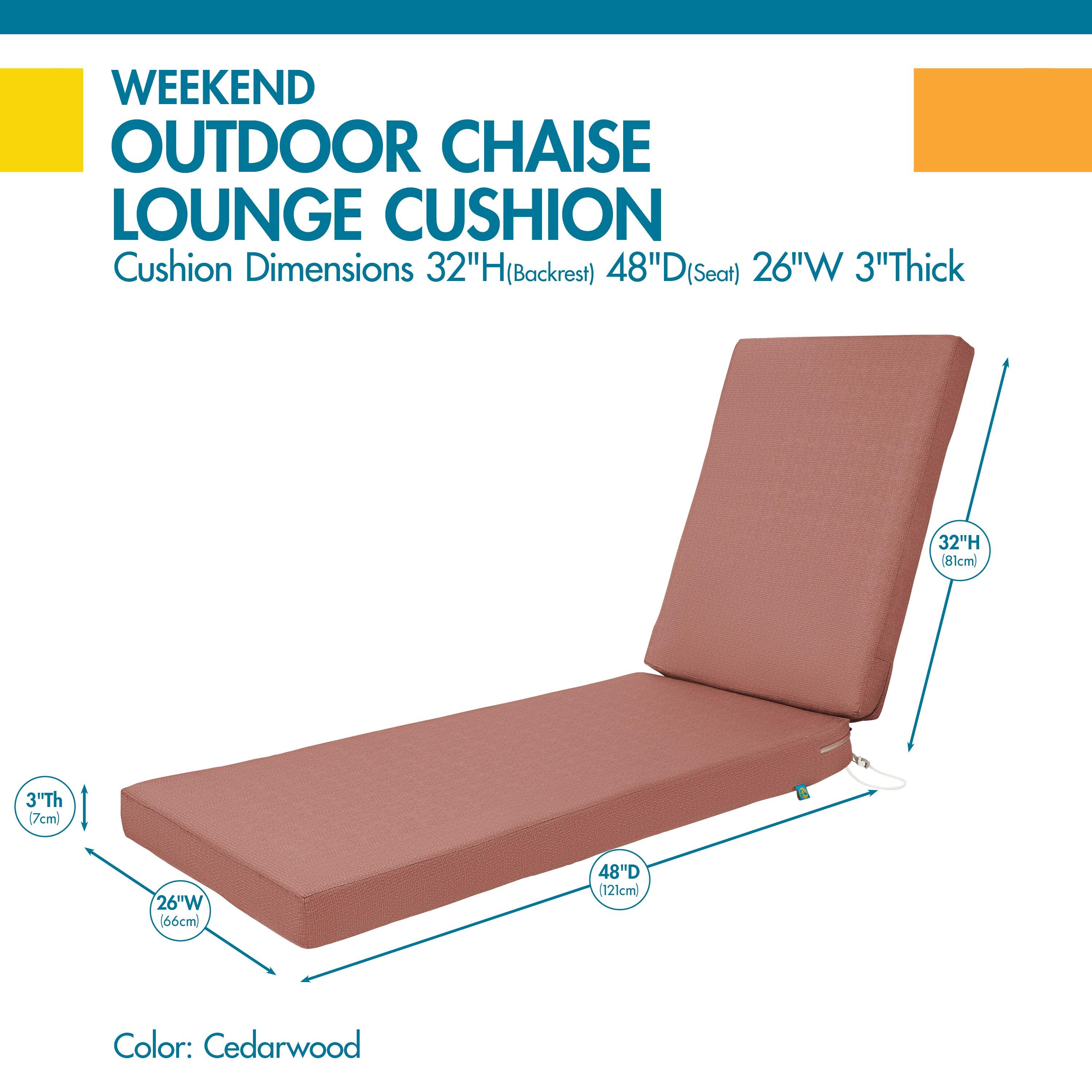 Patio Cushion for Outdoor Chaises