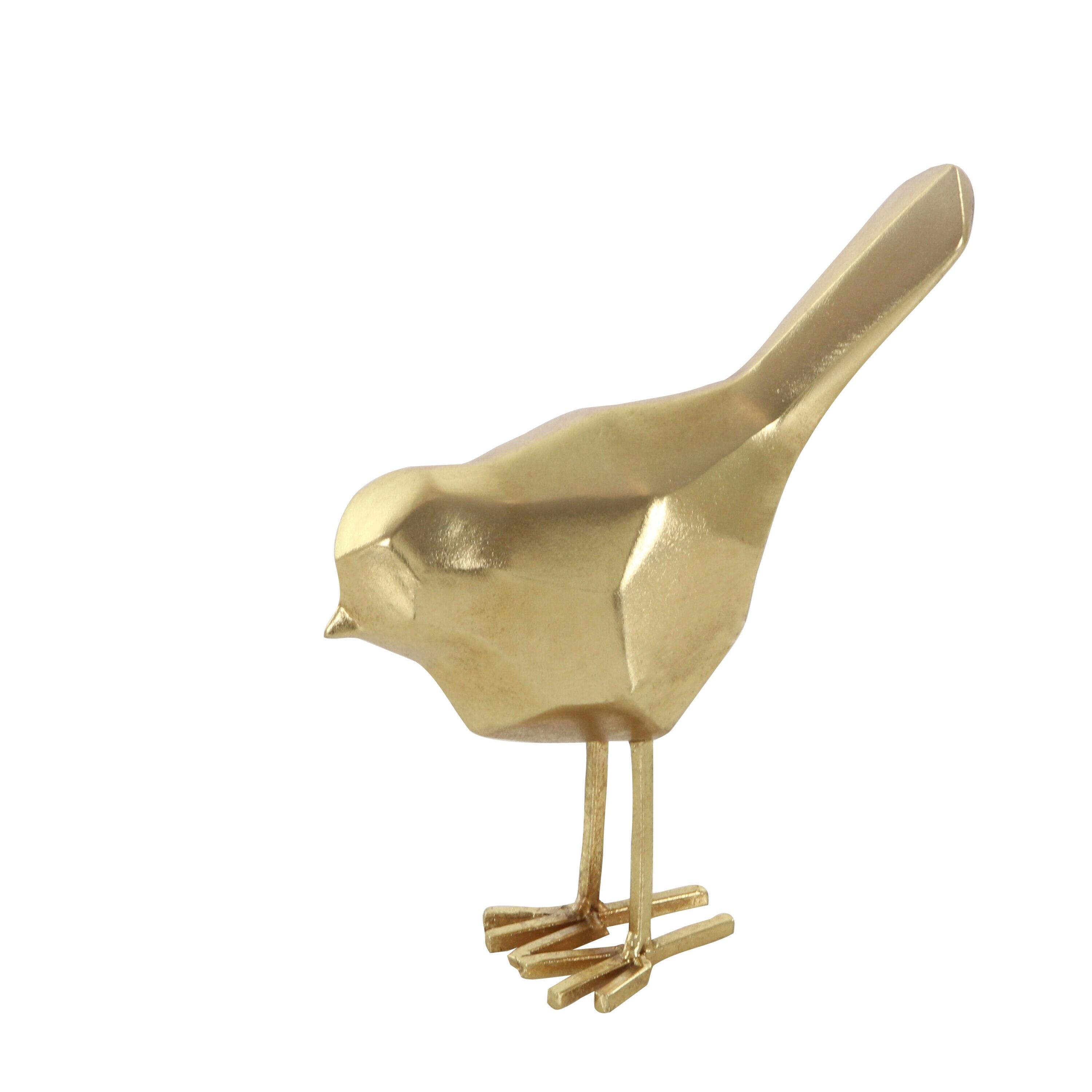 CosmoLiving by Cosmopolitan Polystone Bird Decorative Sculpture with Origami Accents