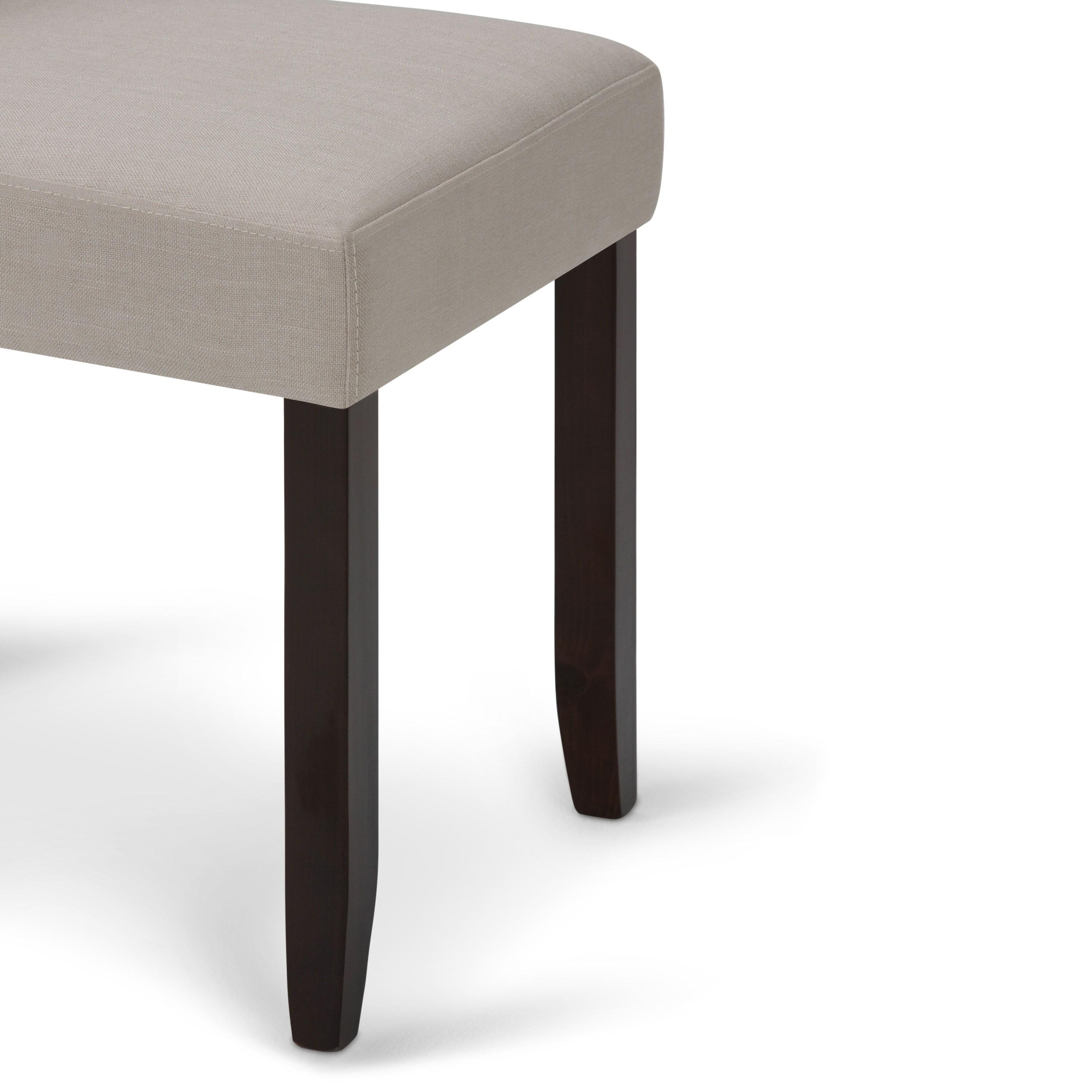 Simpli Home Acadian Linen Parsons Chair (Set of 2)