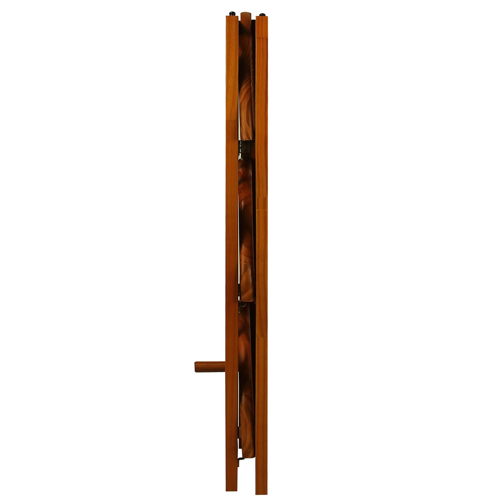 Casual Home 315-15 Wooden 4 Shelf Corner Folding Bookcase, Honey Oak