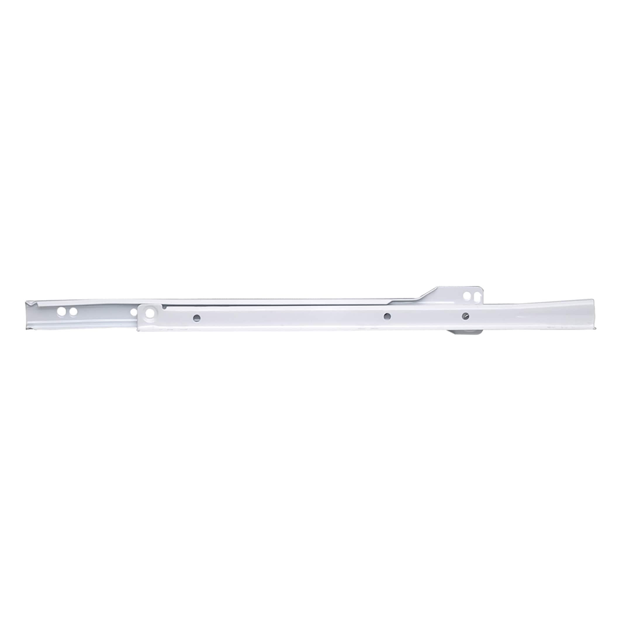 Drawer Slide Bottom Mount 3/4 Extension White Finish