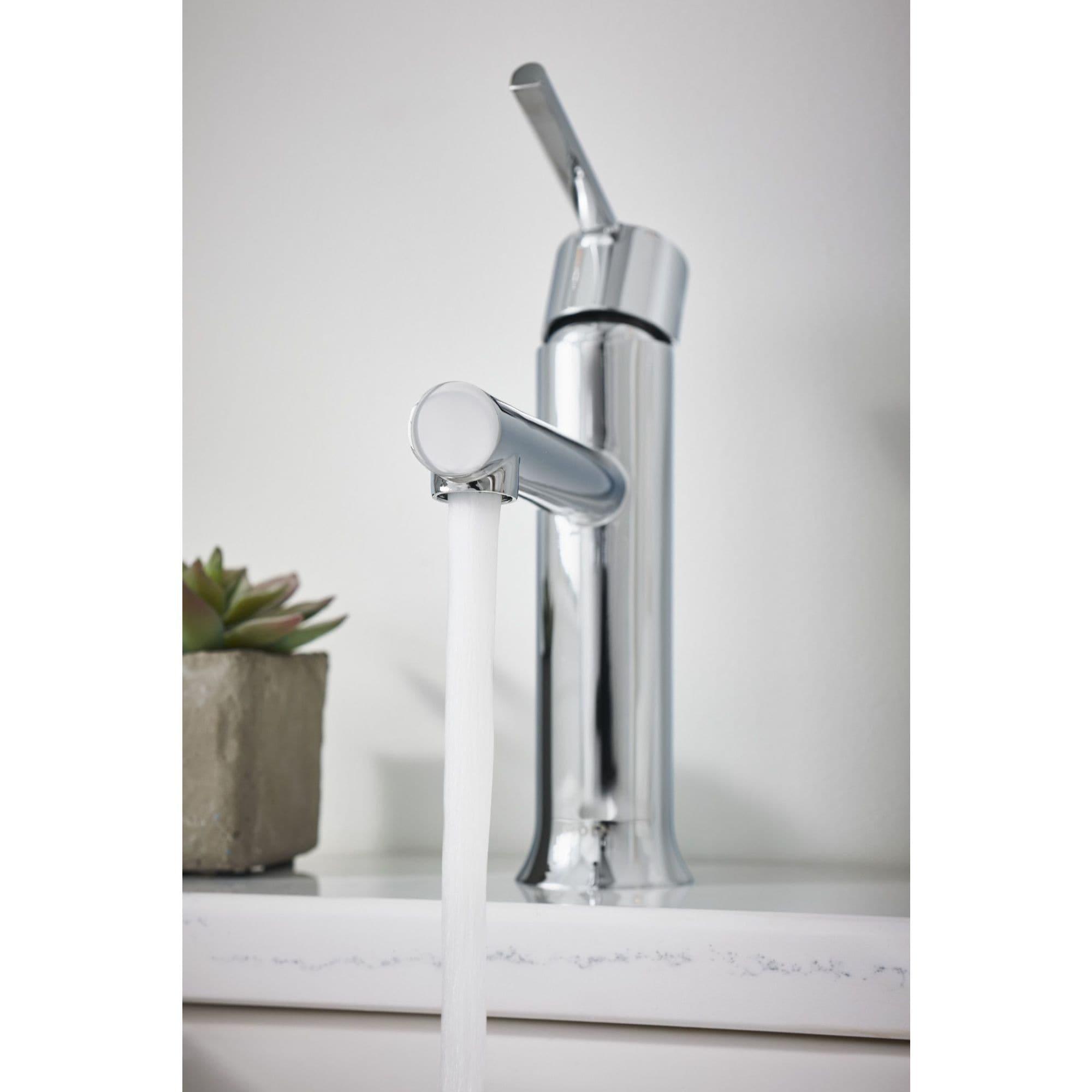 Moen Arlys Chrome Single-Handle Bathroom Sink Faucet 4 in.
