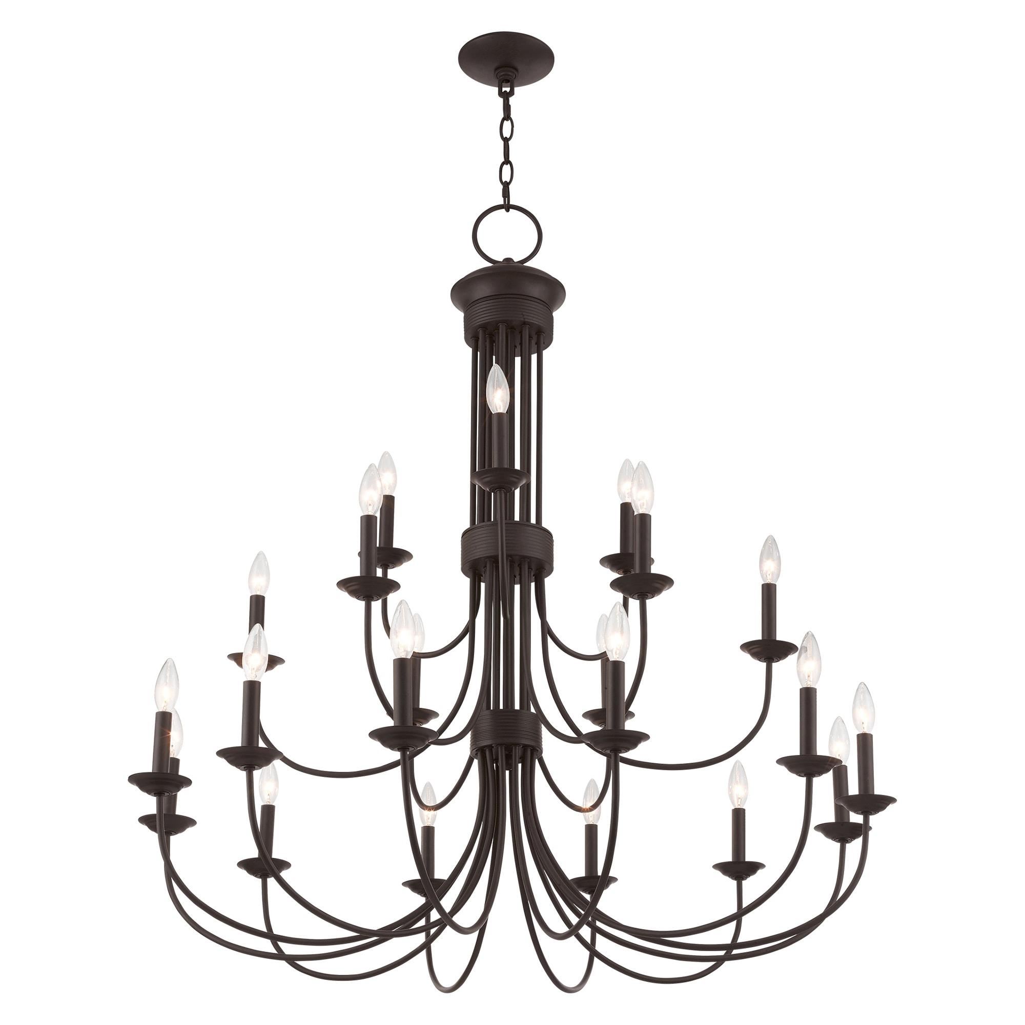 Livex Lighting Estate 21 - Light Chandelier in  Bronze
