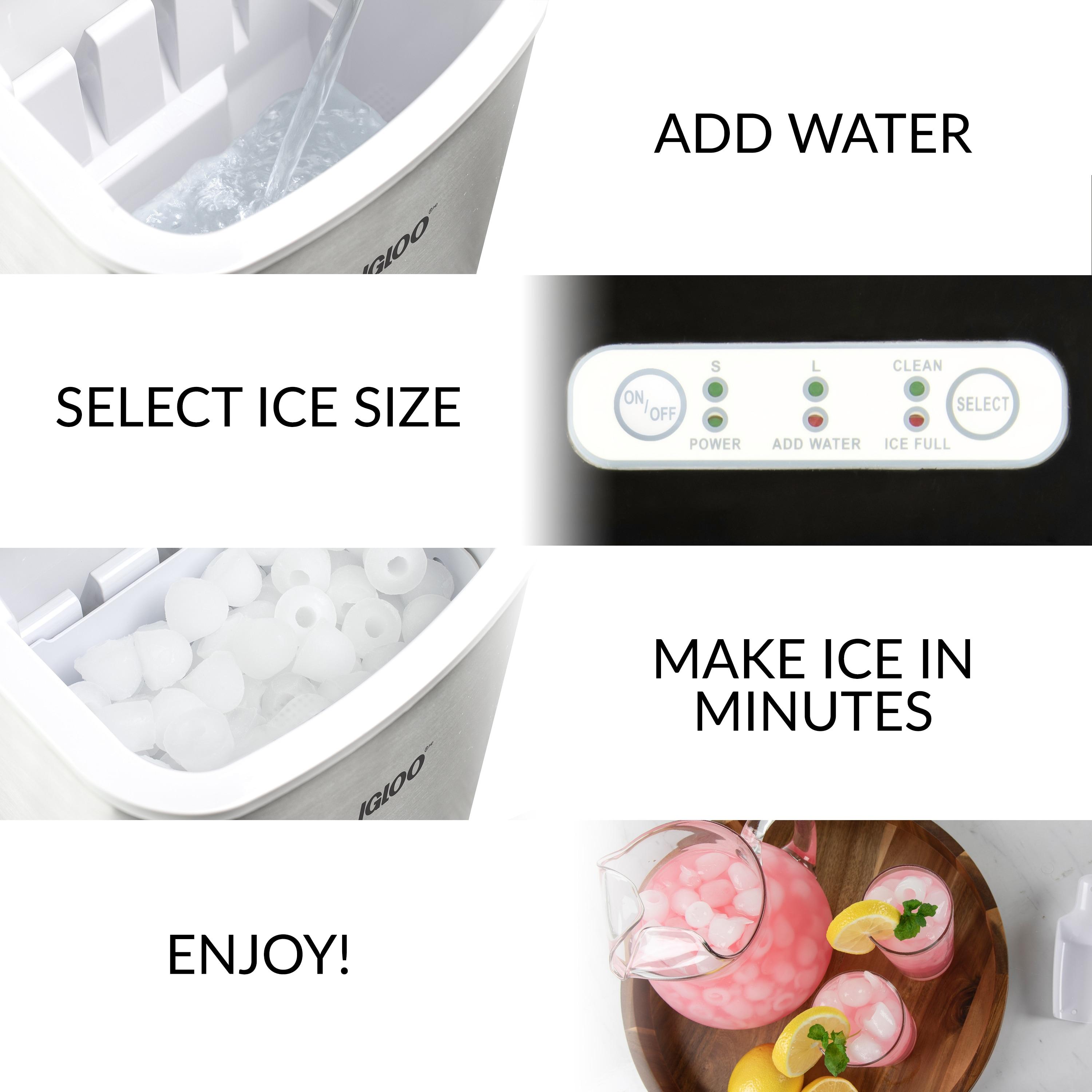 Igloo Igloo 26-Pound Automatic Self-Cleaning Portable Countertop Ice Maker Machine With Handle