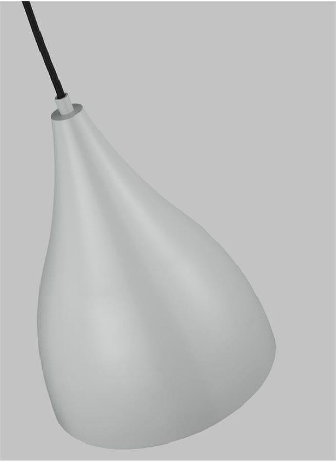 Oden Matte Grey 9" Mini Pendant with Energy Star