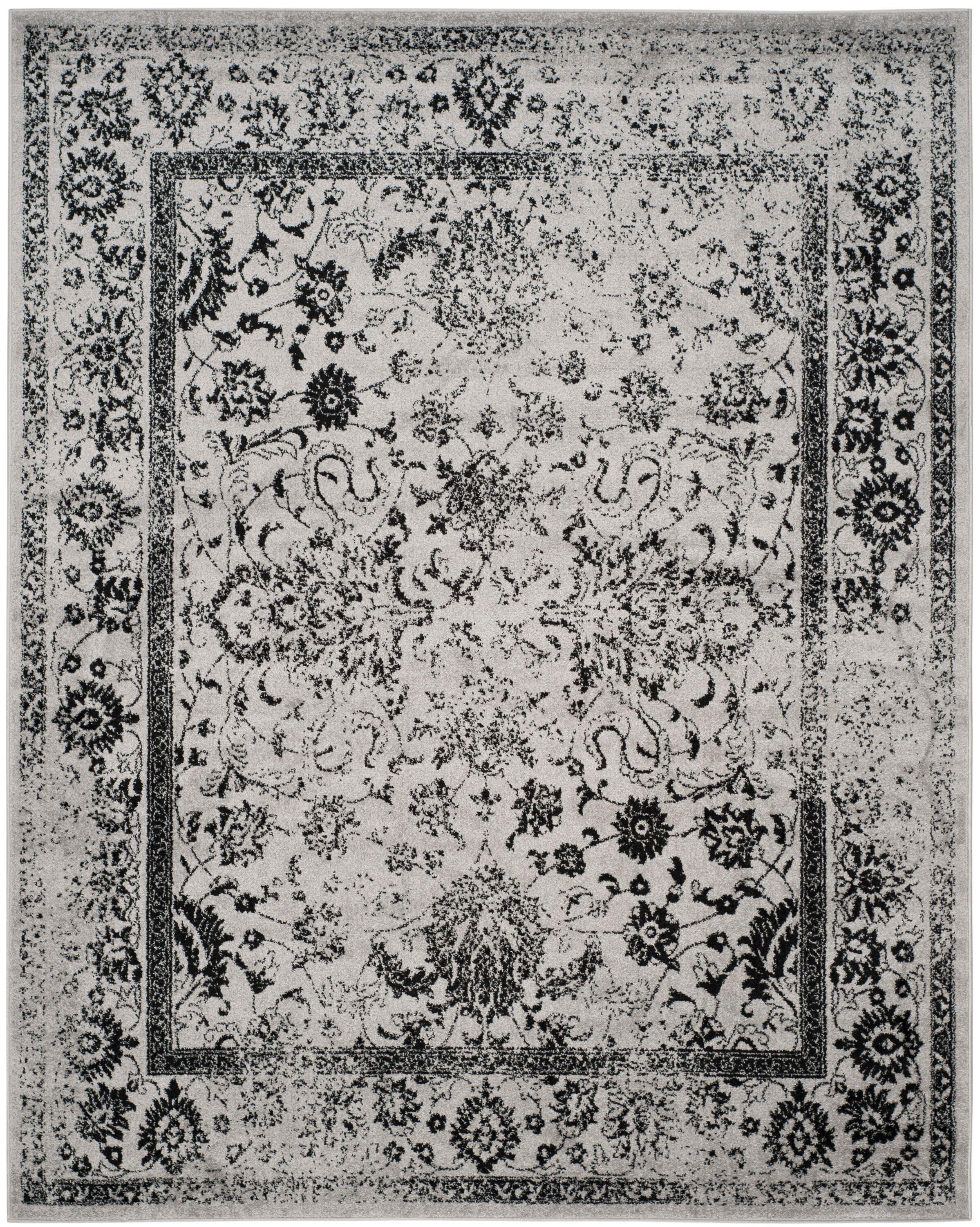 Adirondack ADR109 Machine Made Indoor Area Rug - Grey/Black - 8'x10' - Safavieh