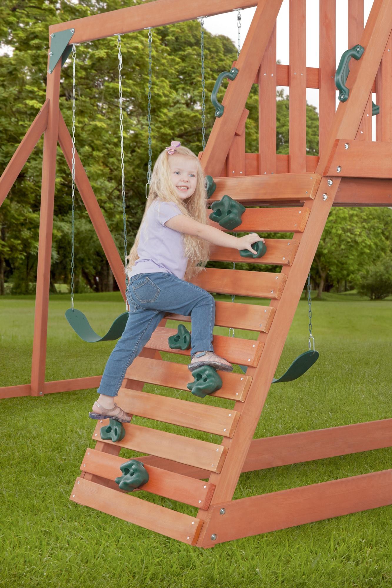 Creative Cedar Designs Chalet Complete Wooden Swing Set