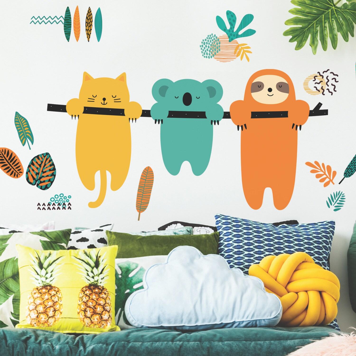 RoomMates Koala and Sloth Peel and Stick Giant Wall Decal