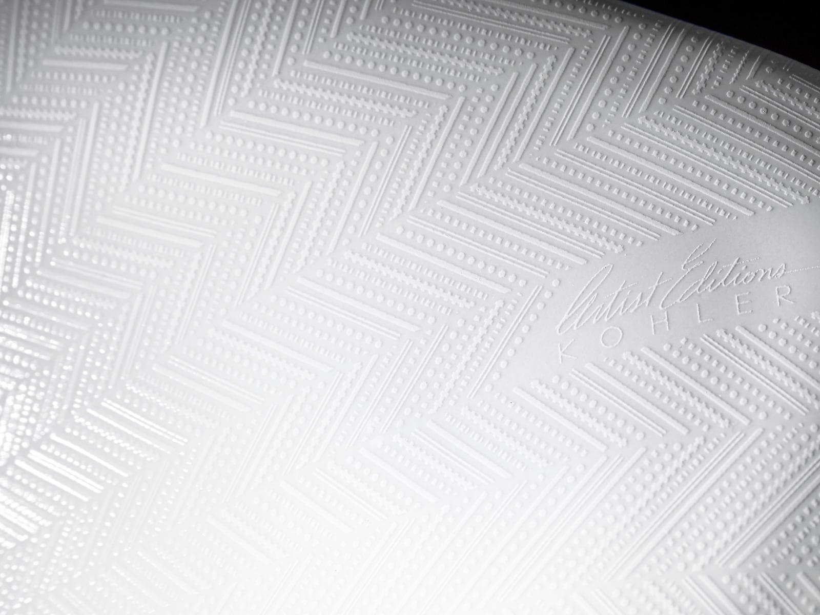 KOHLER Sartorial Herringbone Caxton, ARTIST EDITIONS Rectangle Undermount Bathroom Sink