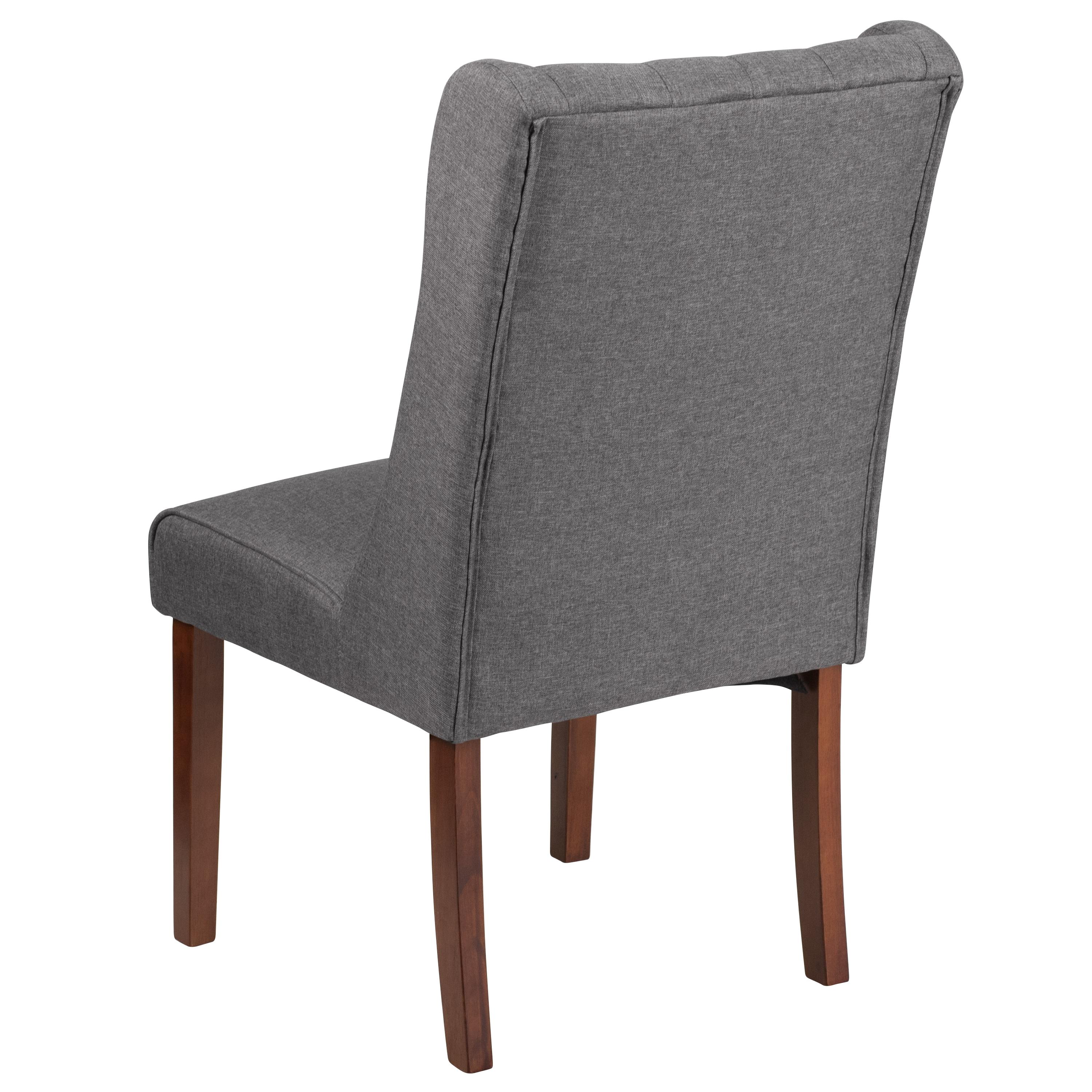 Flash Furniture HERCULES Preston Series Gray Fabric Tufted Parsons Chair