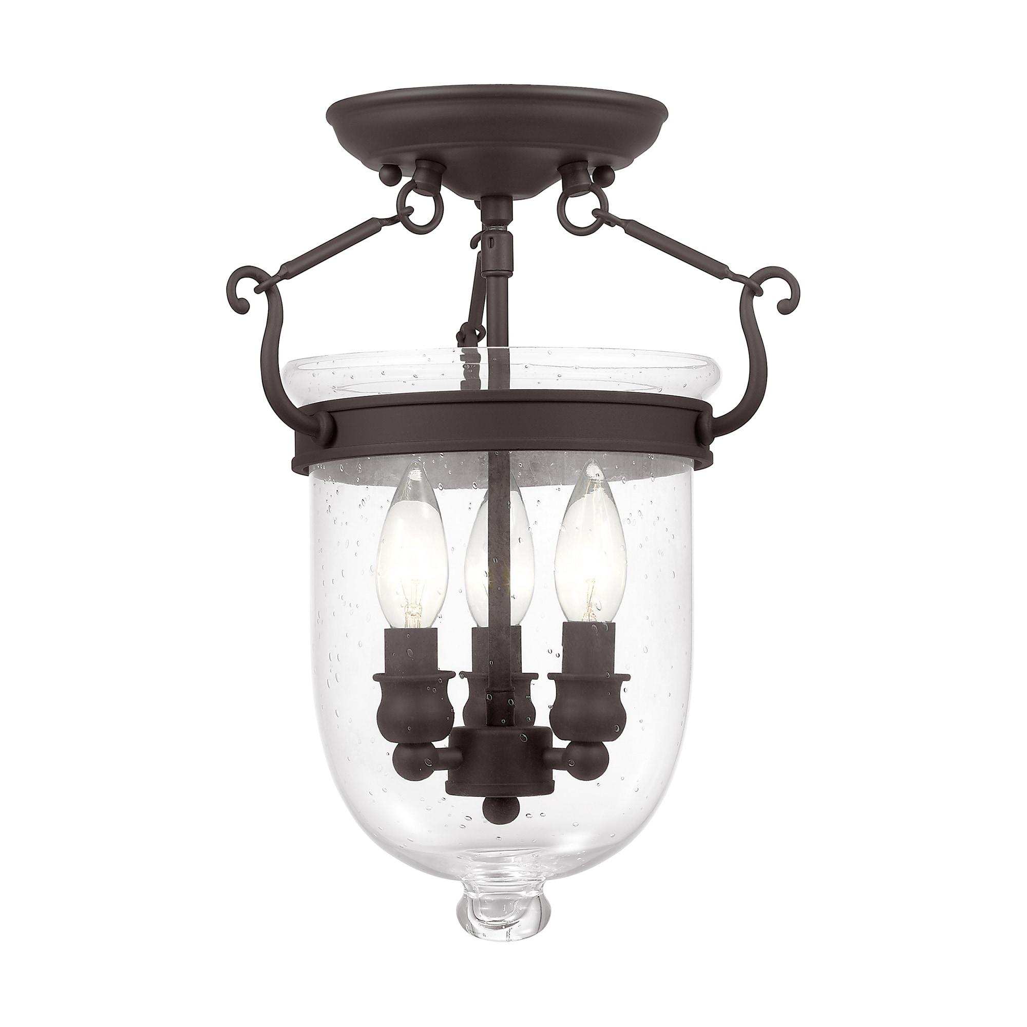 Breakwater Bay Phippsburg Glass Semi Flush Mount