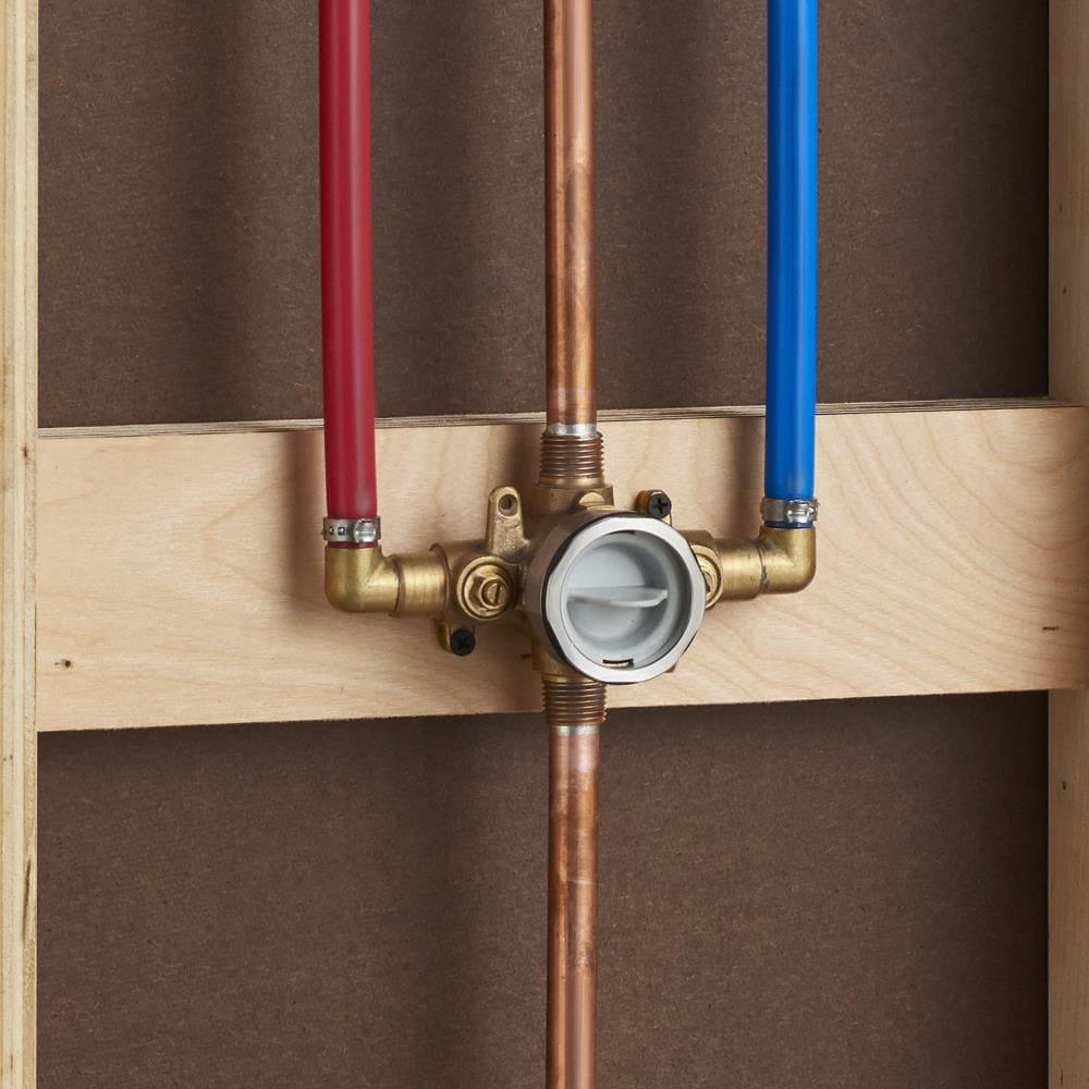 American Standard Flash Shower Rough-In Valve with PEX Inlet Elbows/Universal Outlets for Cold Expansion System