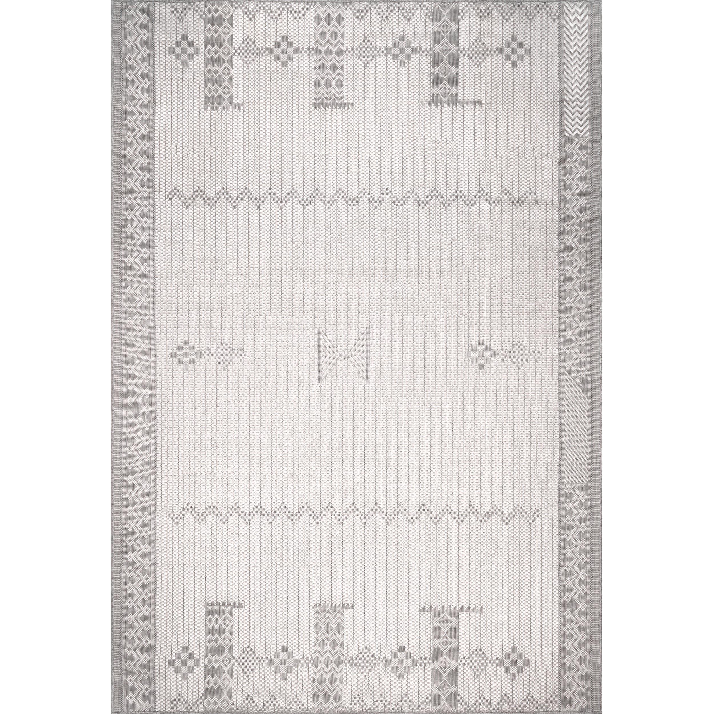 Foundry Select Altus Gray Indoor/Outdoor Area Rug