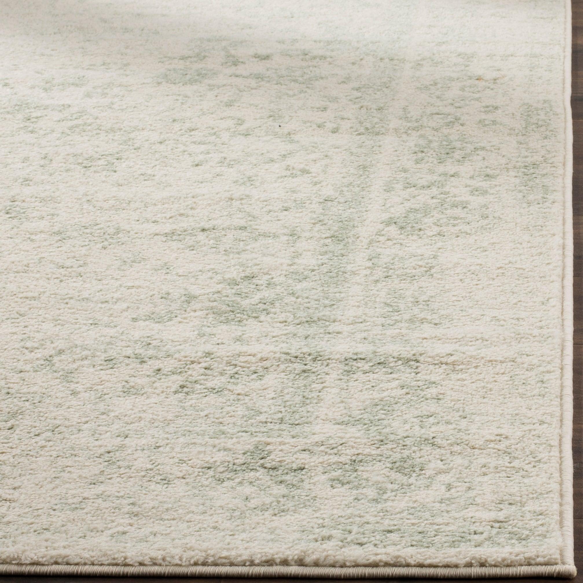 SAFAVIEH Adirondack Wyatt Distressed Area Rug, Ivory/Sage, 3' x 5'