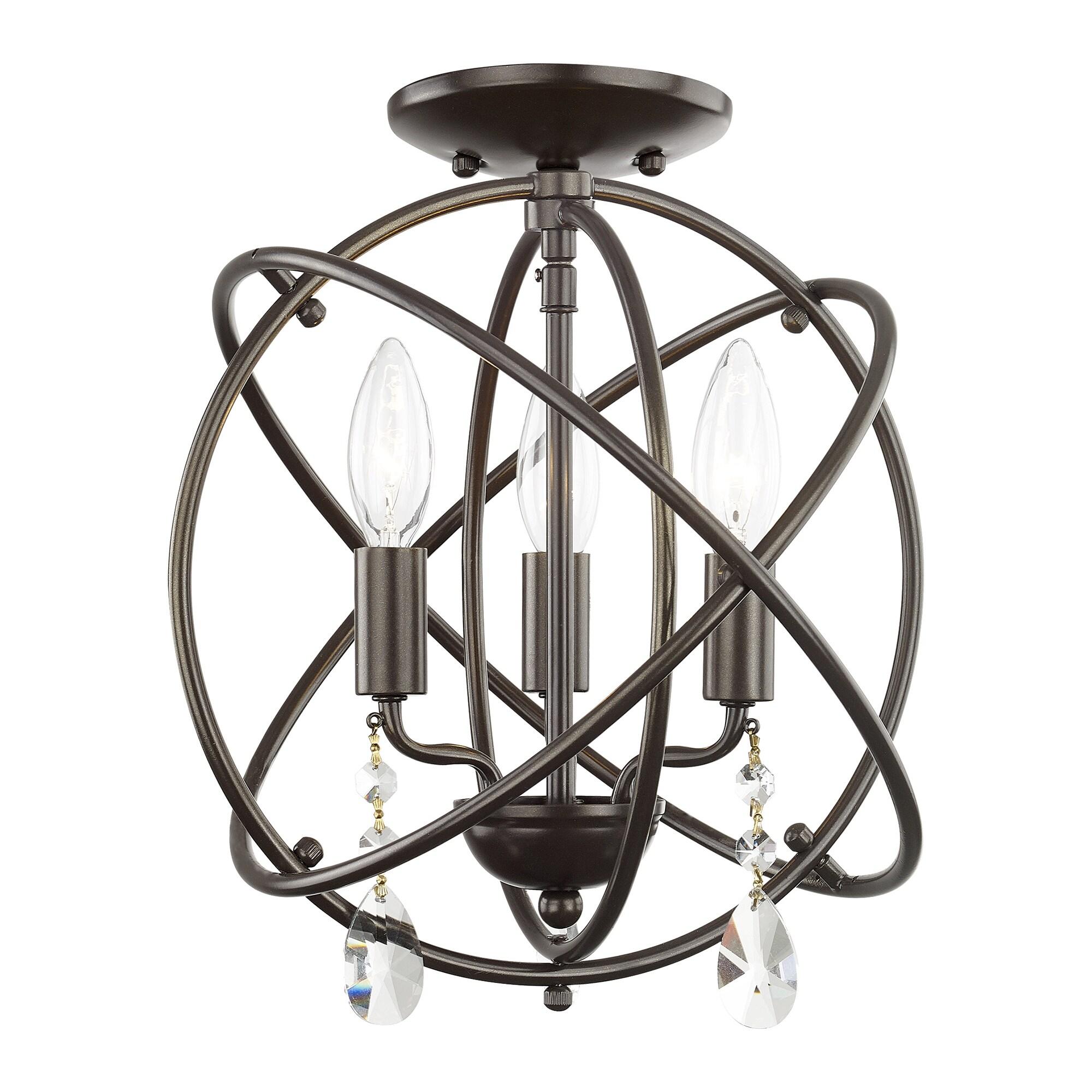 Livex Lighting Aria 3 - Light Chandelier in  English Bronze