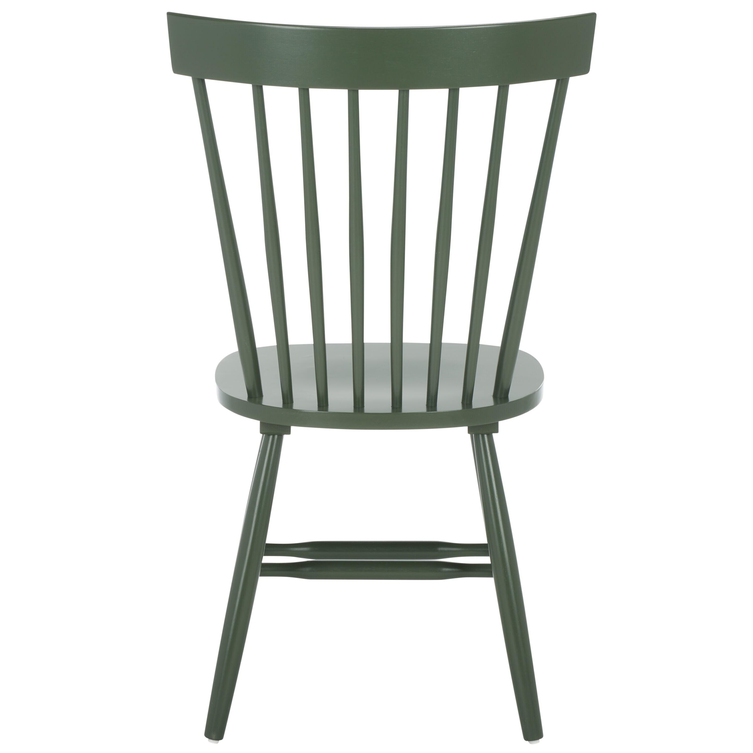Dusty Green Solid Wood Windsor Side Chair Set of 2