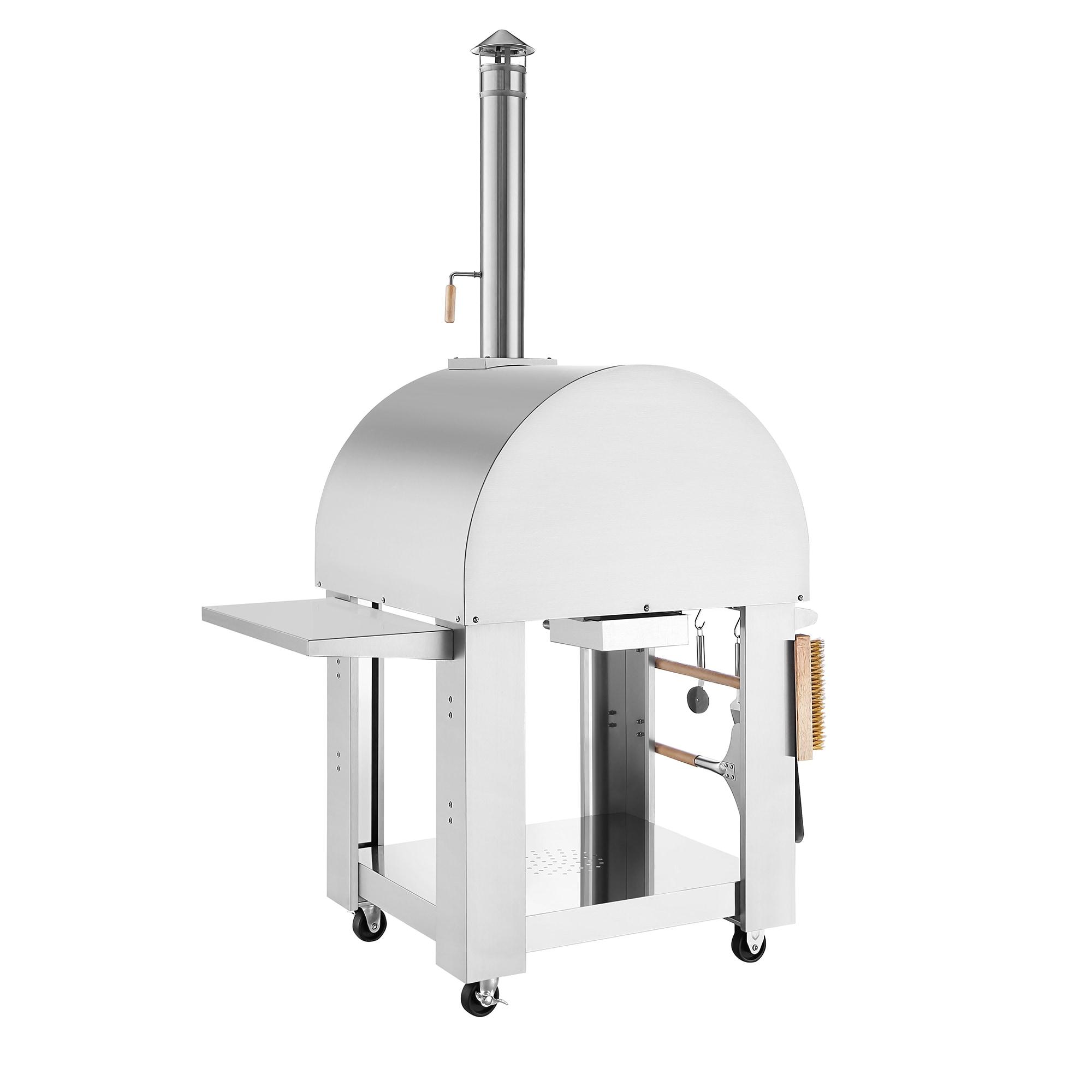 Empava Stainless Steel Freestanding Wood-Fired Pizza Oven & Reviews | Wayfair